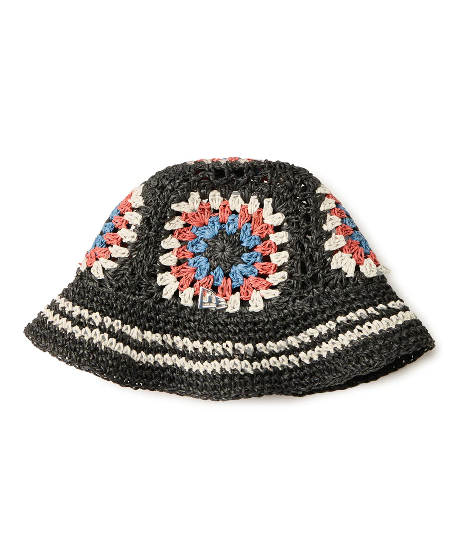 newera クロシェ ニットバケット  ブラック/ウォルナット/オリーブ クロシェ ニットバケット Croche ブラック/ウォルナット