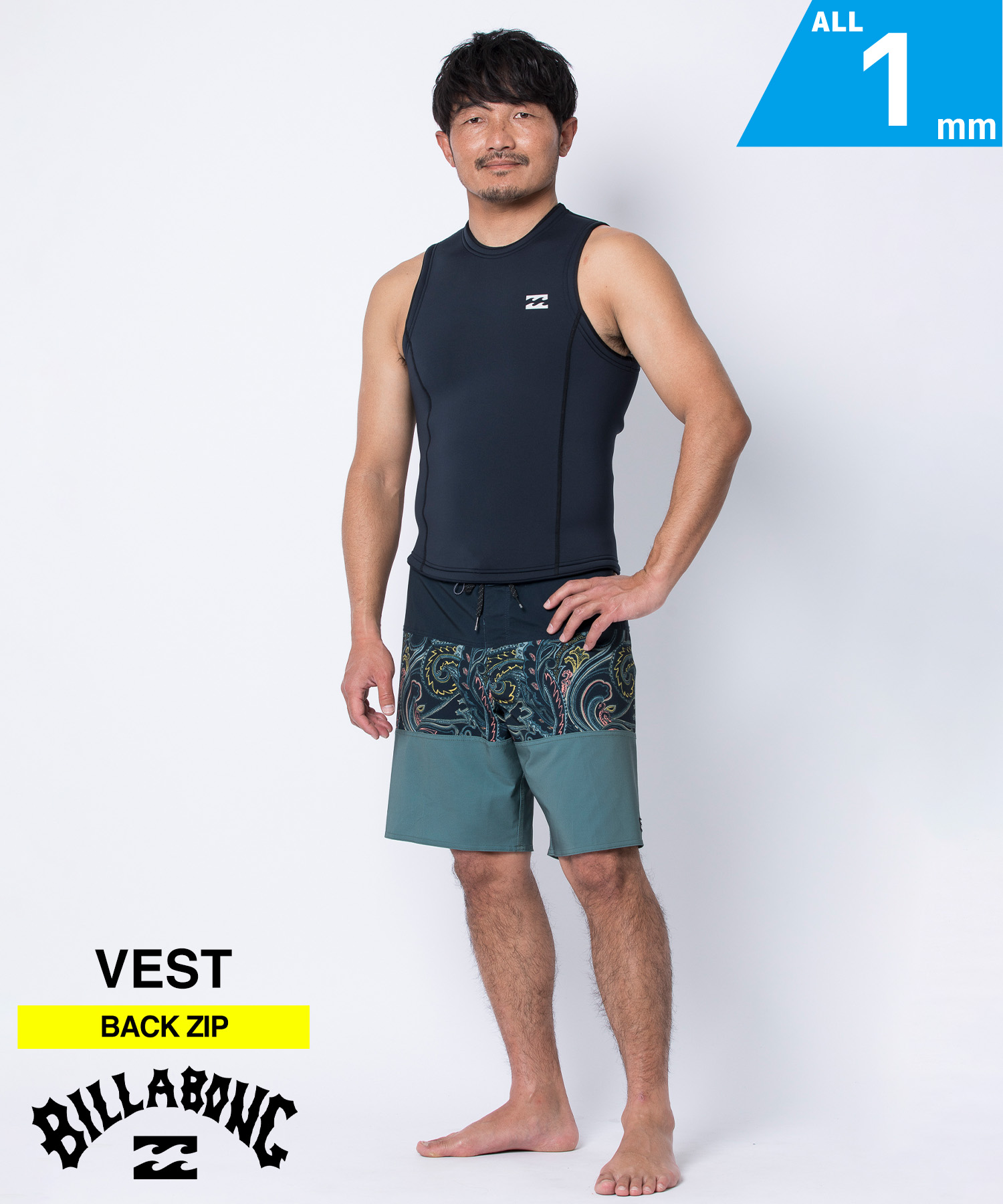 楽天市場】BILLABONG ビラボン ABSOLUTE JACKET HOODIE 1x0.5mm BF018