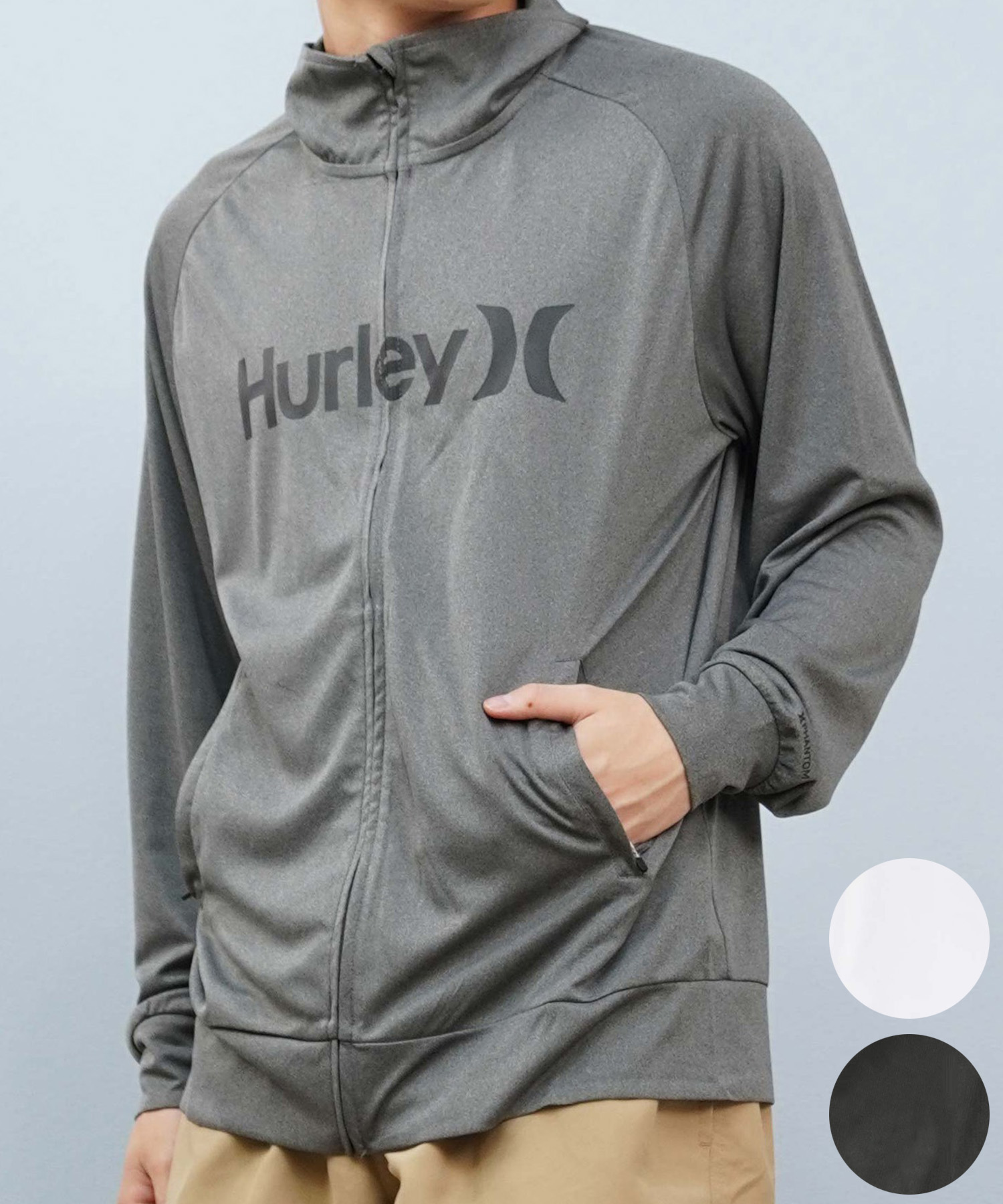 Hurley ハーレー 水着 ラッシュガード 長袖 Tシャツ ロンT メンズ UVカット ロゴ ジップアップ MSRG251012 6,105円