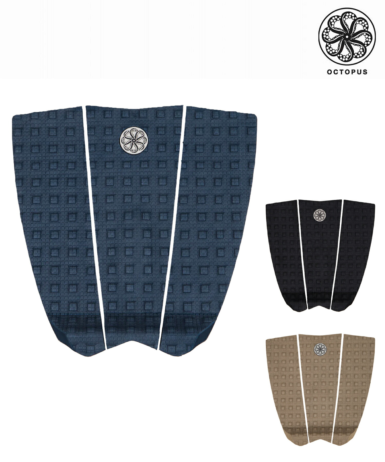 ＜新品・送料込み＞オクトパス JOHN DOE デッキパッド 2ピース（白） OCTOPUS オクトパス デッキパッド 2ピース サーフボード
