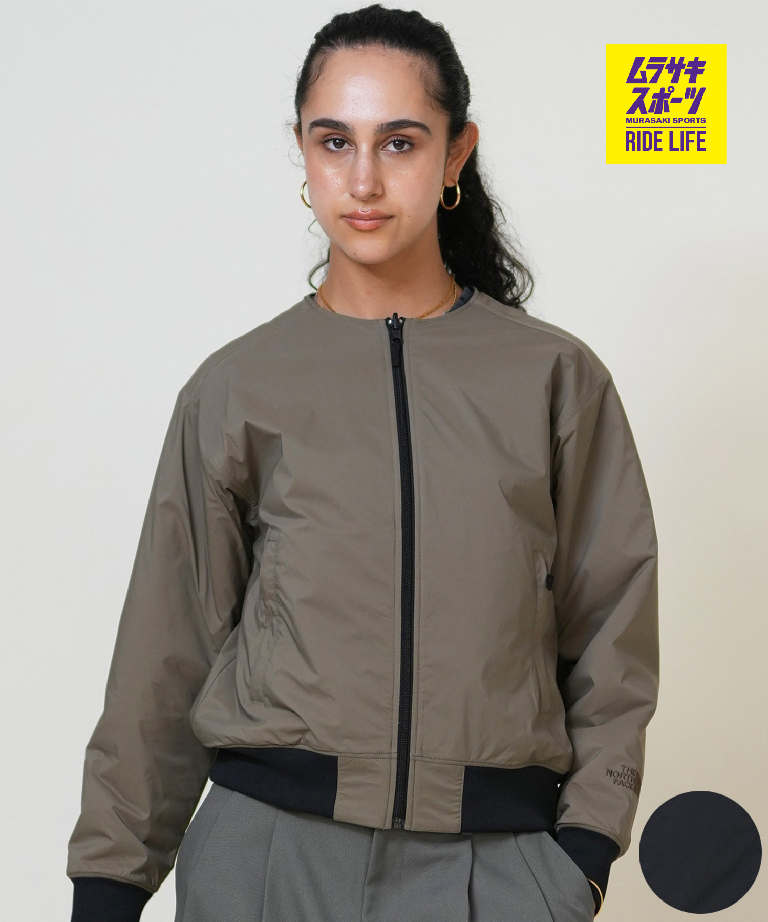 THE NORTH FACE ザ・ノース・フェイス ジャケット レディース リバーシブル UVカット 無地 TECH AIR RN JK NTW62580|ムラサキスポーツ店