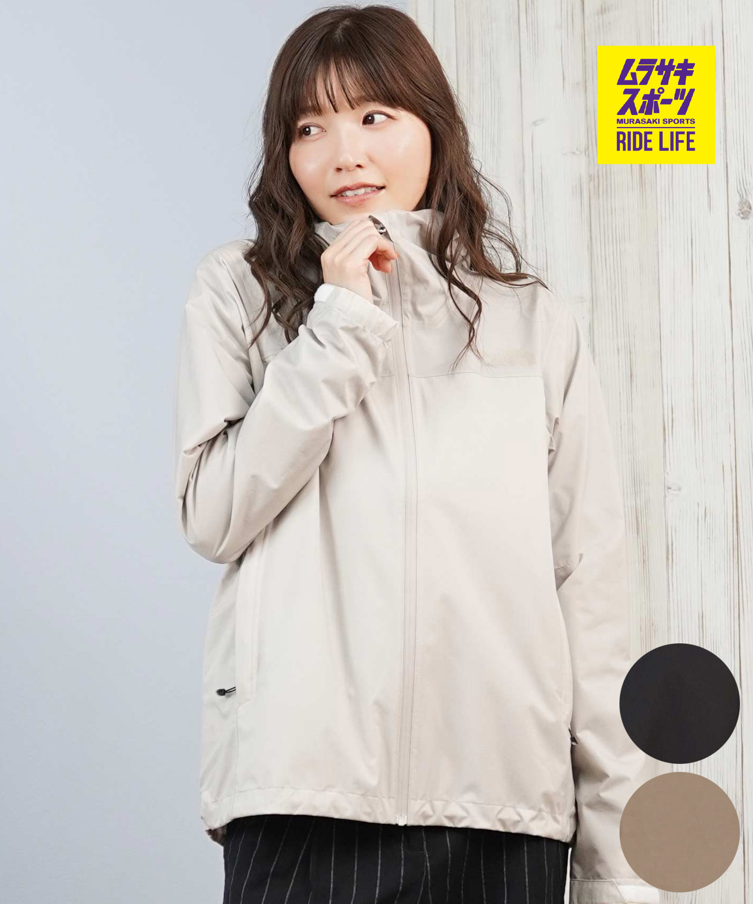 THE NORTH FACE ザ・ノース・フェイス ナイロン 上衣 レディース 雨合羽 ワンポイント ロゴタイプ VENTURE JACKET NPW62515