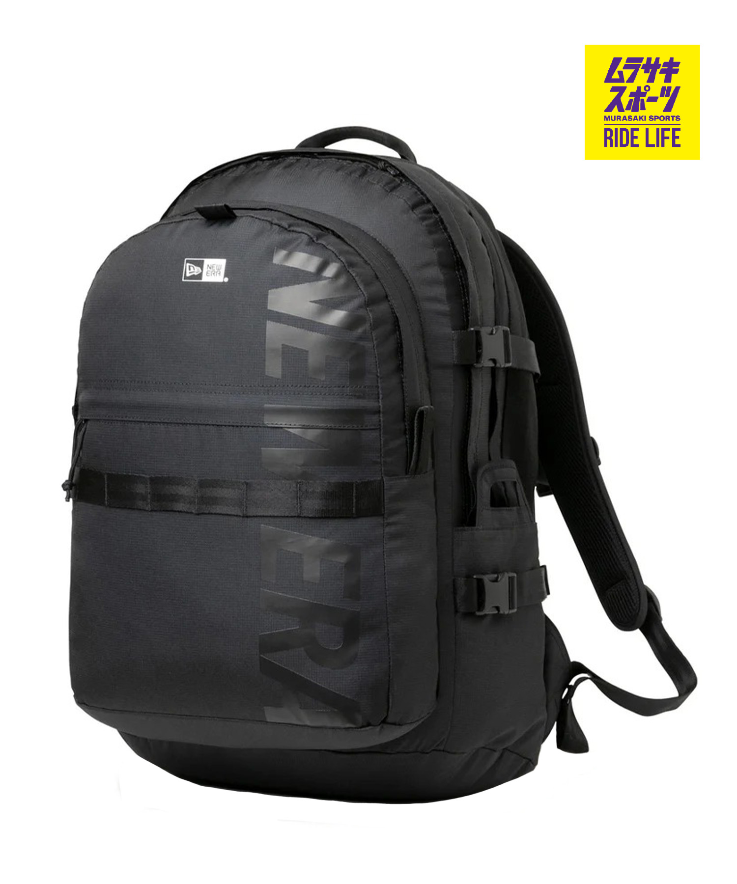 NEW ERA ニュー内鰓 うしろ側容器に並べる 背嚢 分かりやすい ロゴタイプ 35L CARRIER PACK LOGO BLK 14521350 男女兼用バッグ-バッグ・小物・ブランド雑貨