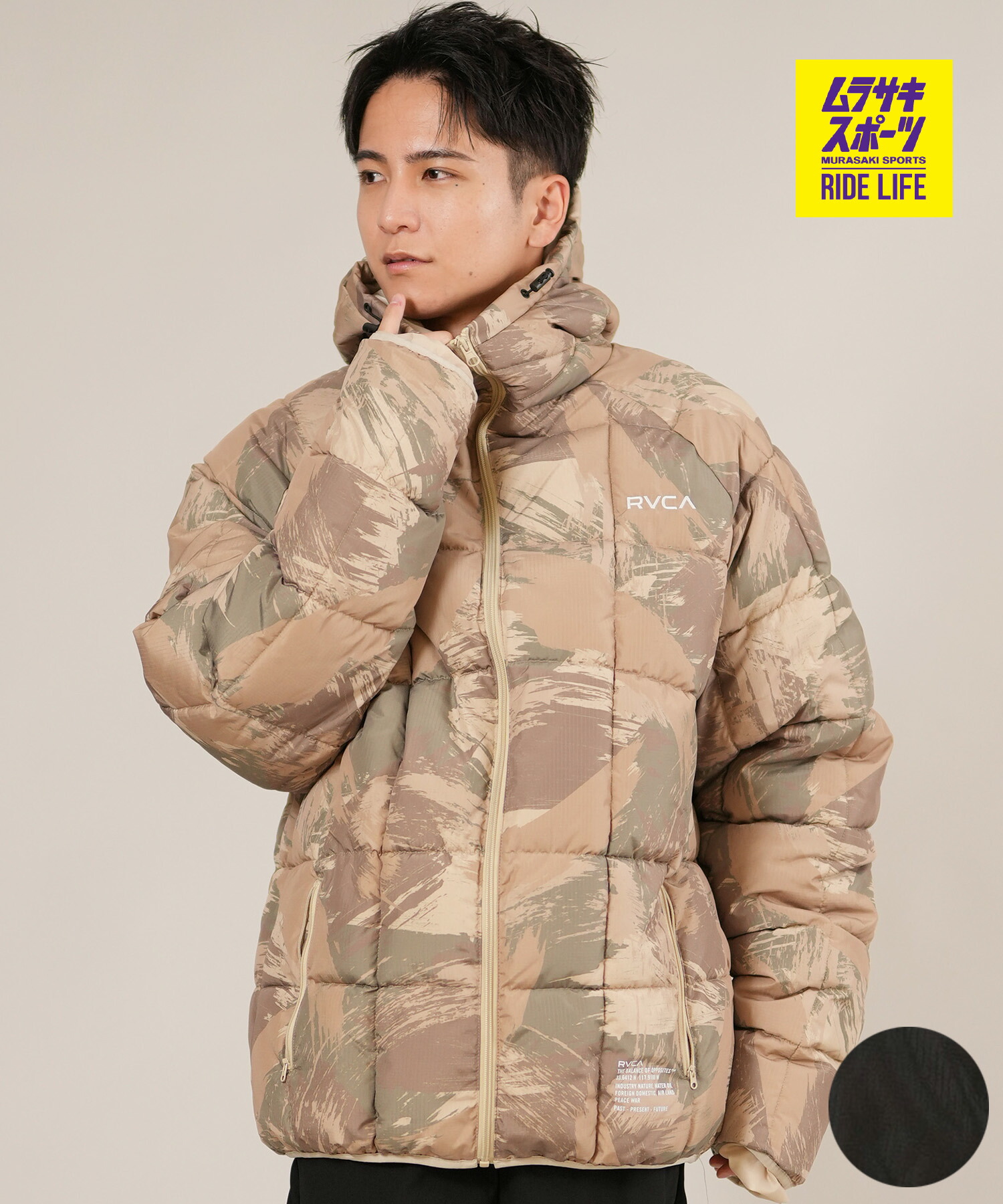 RVCA ルーカ 中綿上衣 メンズ LIGHT PUFF MIL JKT BF042-751
