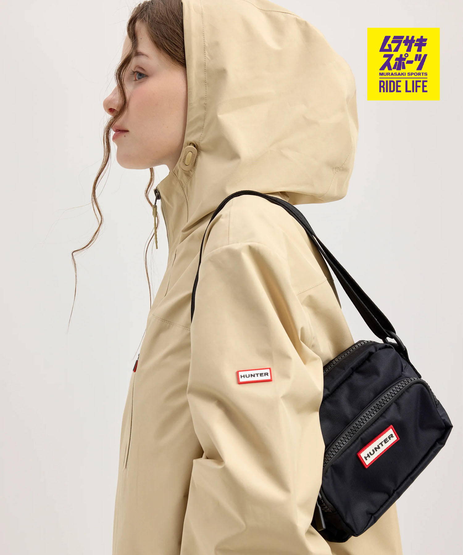 HUNTER ハンター ショルダーバッグ NYLON CROSSBODY ナイロン クロスボディ UBX3930KBM-BLK