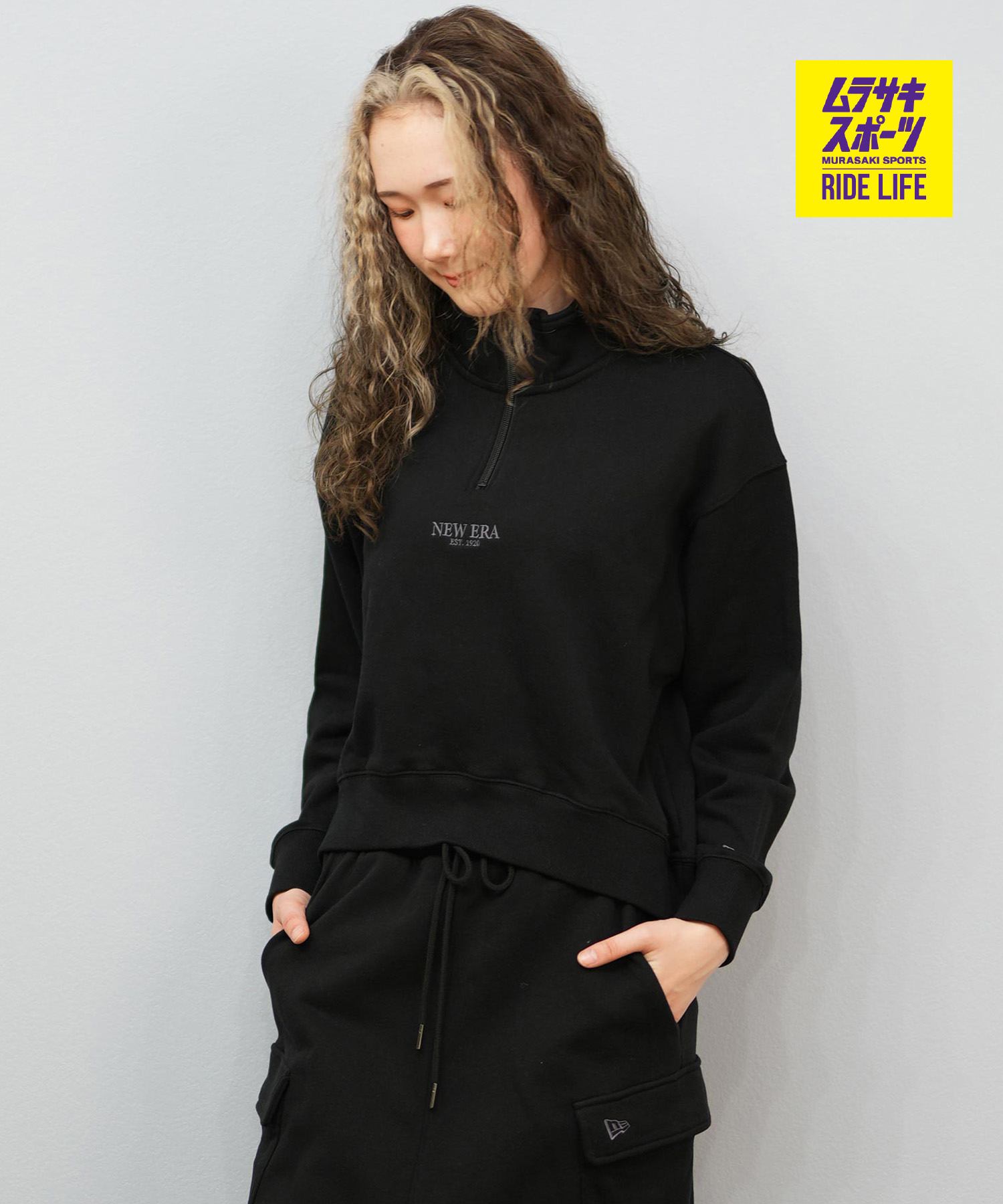 NEW ERA A's ハーフジップウェア XL 楽天市場】NEW ERA ニューエラ スウェット 裏起毛 オーバー