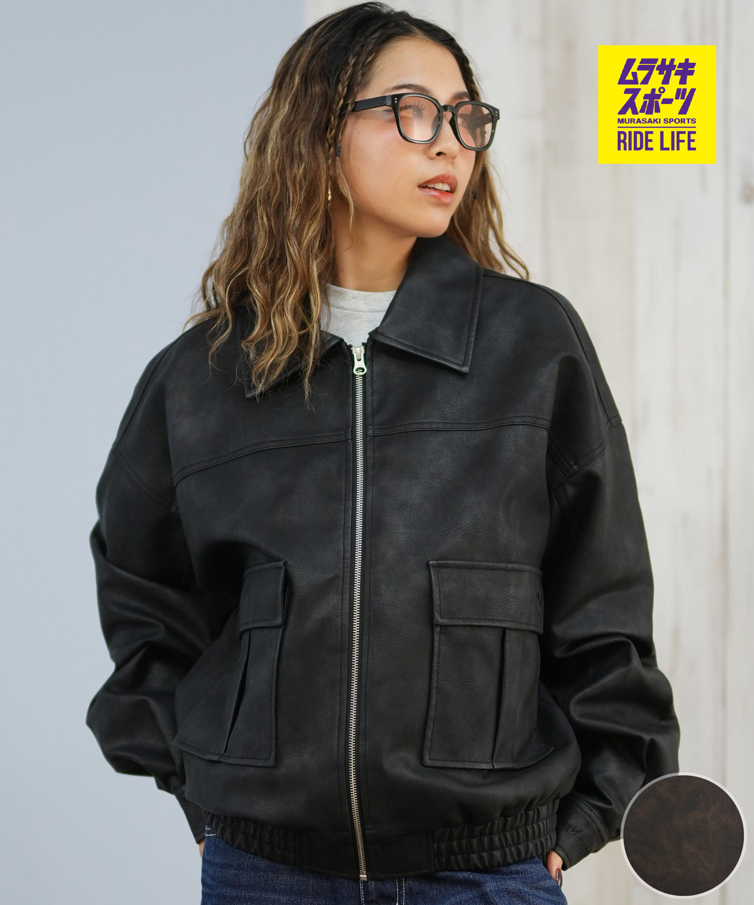 楽天市場】25 ROXY ロキシー ジャケット MY BEST レザー マット