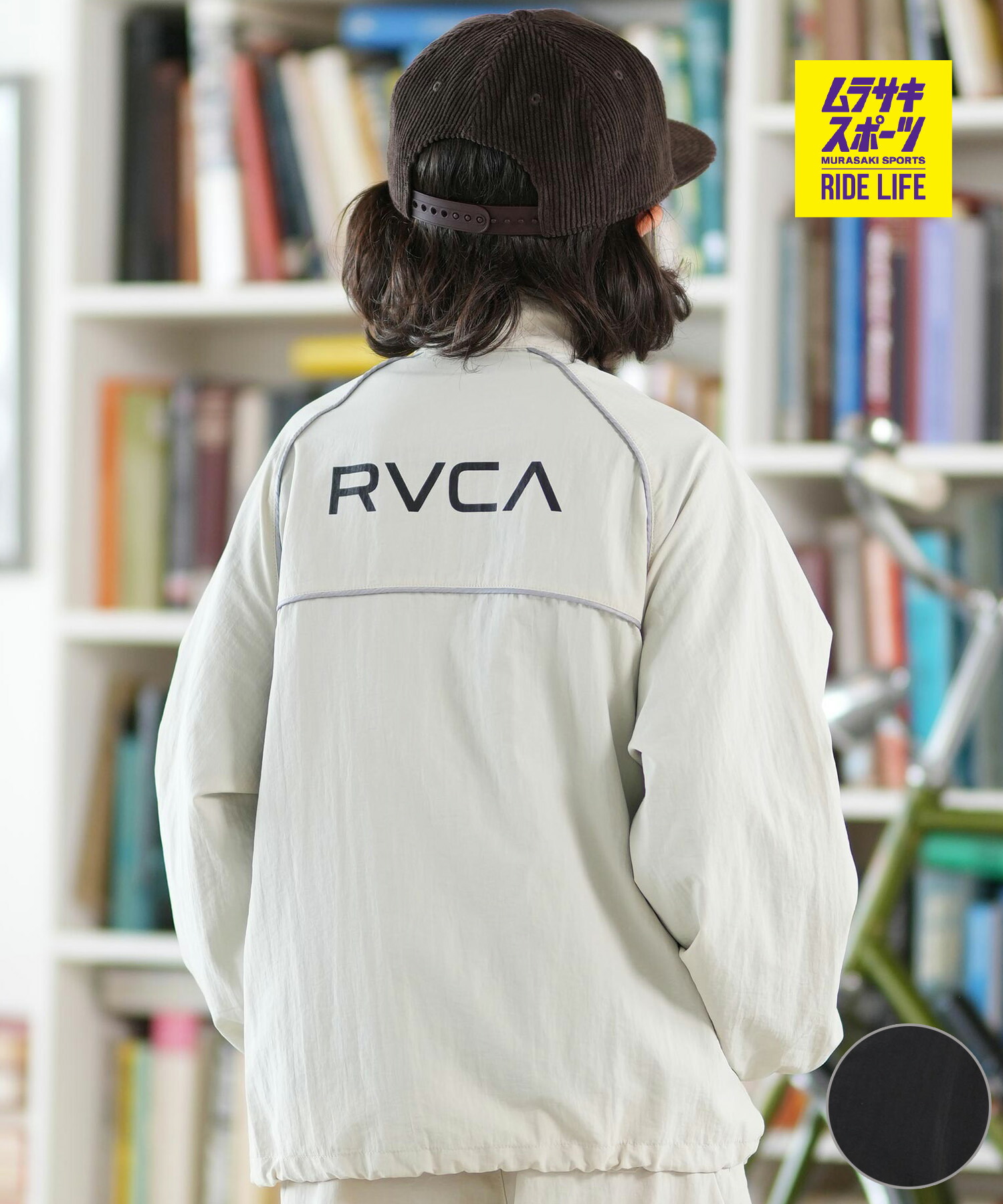 RVCA ルーカ ナイロン ジャケット キッズ ジュニア 子供 バックプリント ロゴ MIL NYLON JACKET BF046-751