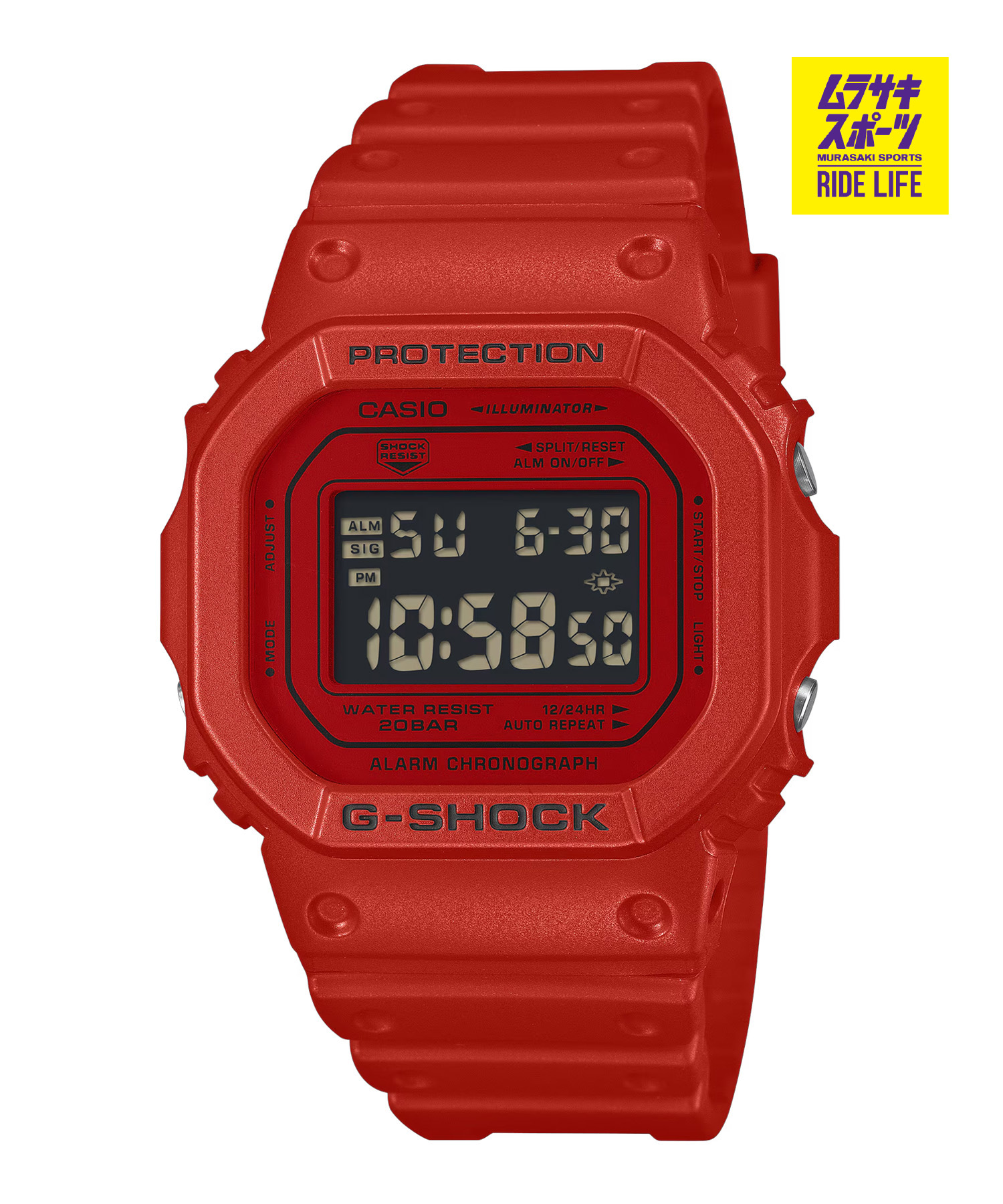 G-SHOCK ジーショック 腕時計 ICONIC RED DW-5600RRB-4JF｜ムラサキスポーツ店 11,138円