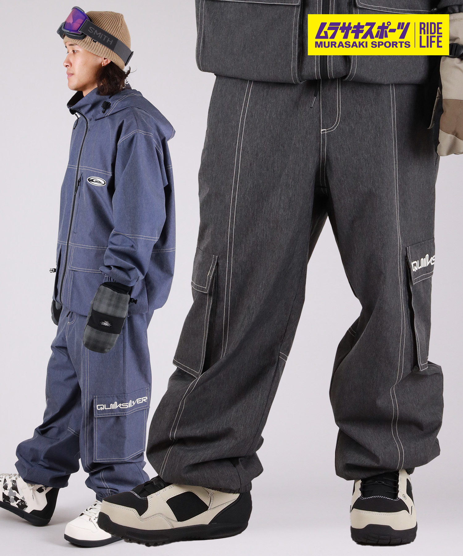 QUIKSILVER クイックシルバー スノーボード ウェア パンツ ユニセックス QUIK JEAN PT スノーパンツ ムラサキスポーツ 25-26モデル|ムラサキスポーツ店