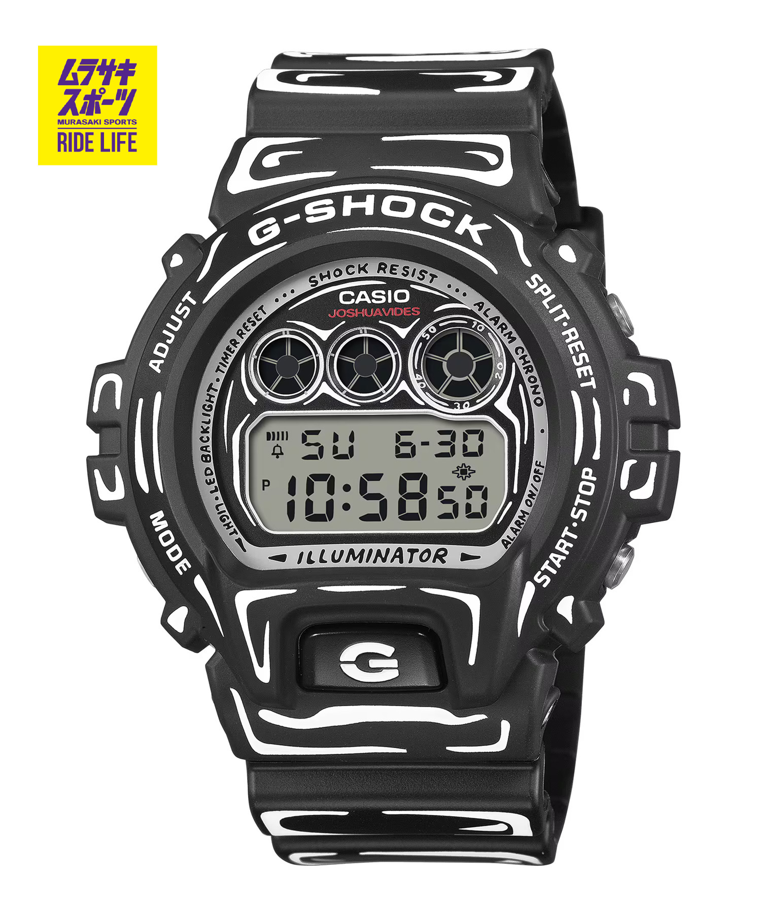 G-SHOCK ジーショック ウオッチ Joshua Vides ジョシュア・ヴィーダス 共同研究ひな形 DW-6900JV-1JR