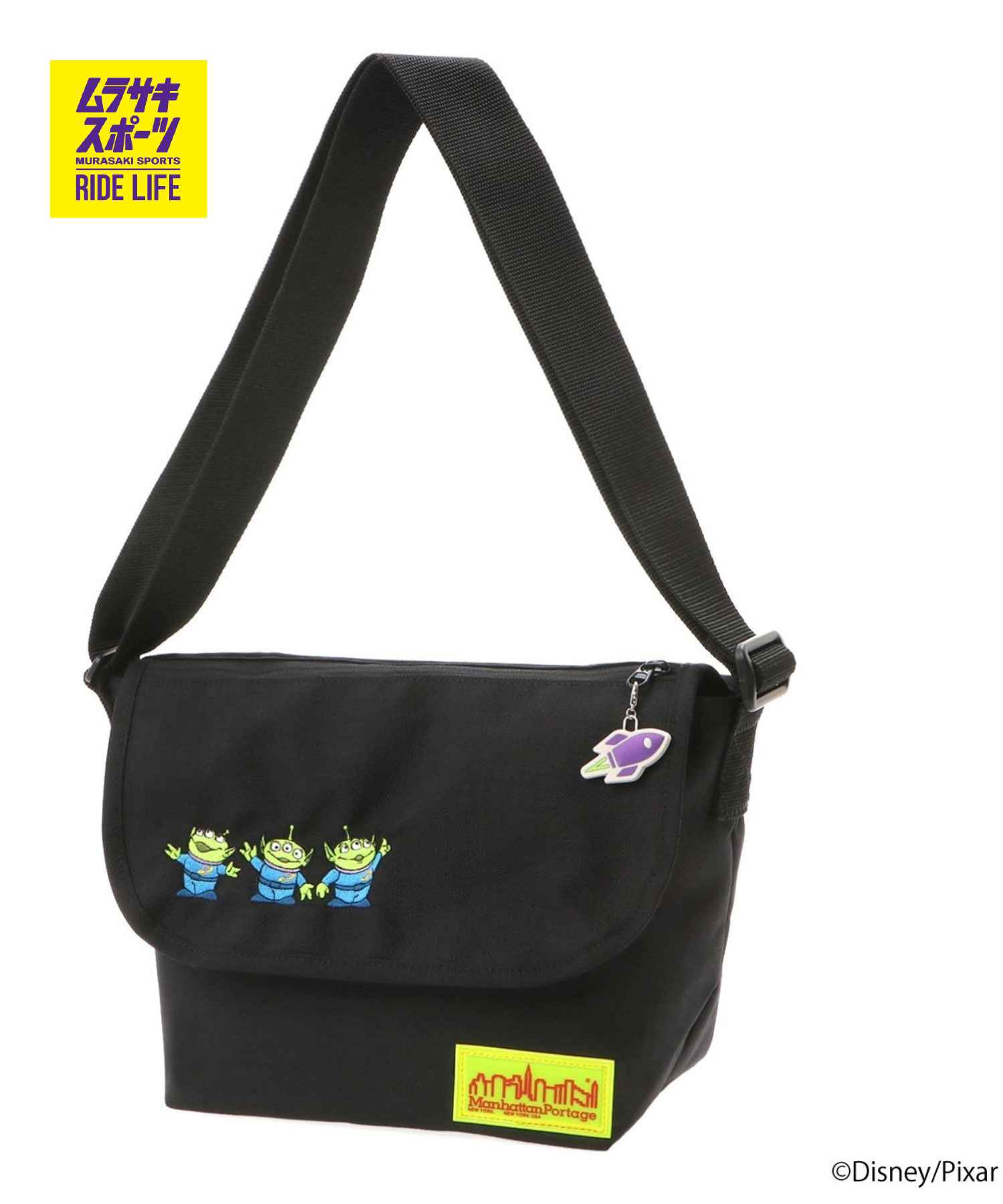 Manhattan Portage ショルダーバッグ 遊び道具・謂われ因縁 Nylon Messenger Bag SM TOY STORY ALIENS MP1605FZPTOYALN