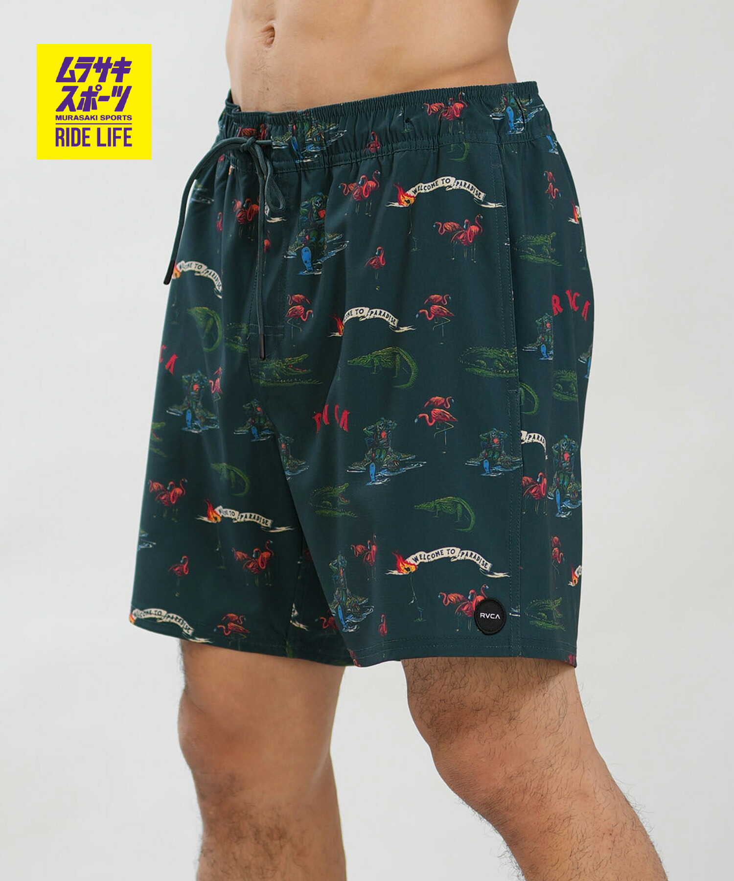 RVCA ルーカ 水泳着 海食麺麭 さる股引き サーフズボン下 メンズ ゲーム盤さる股引き 17in BG041590