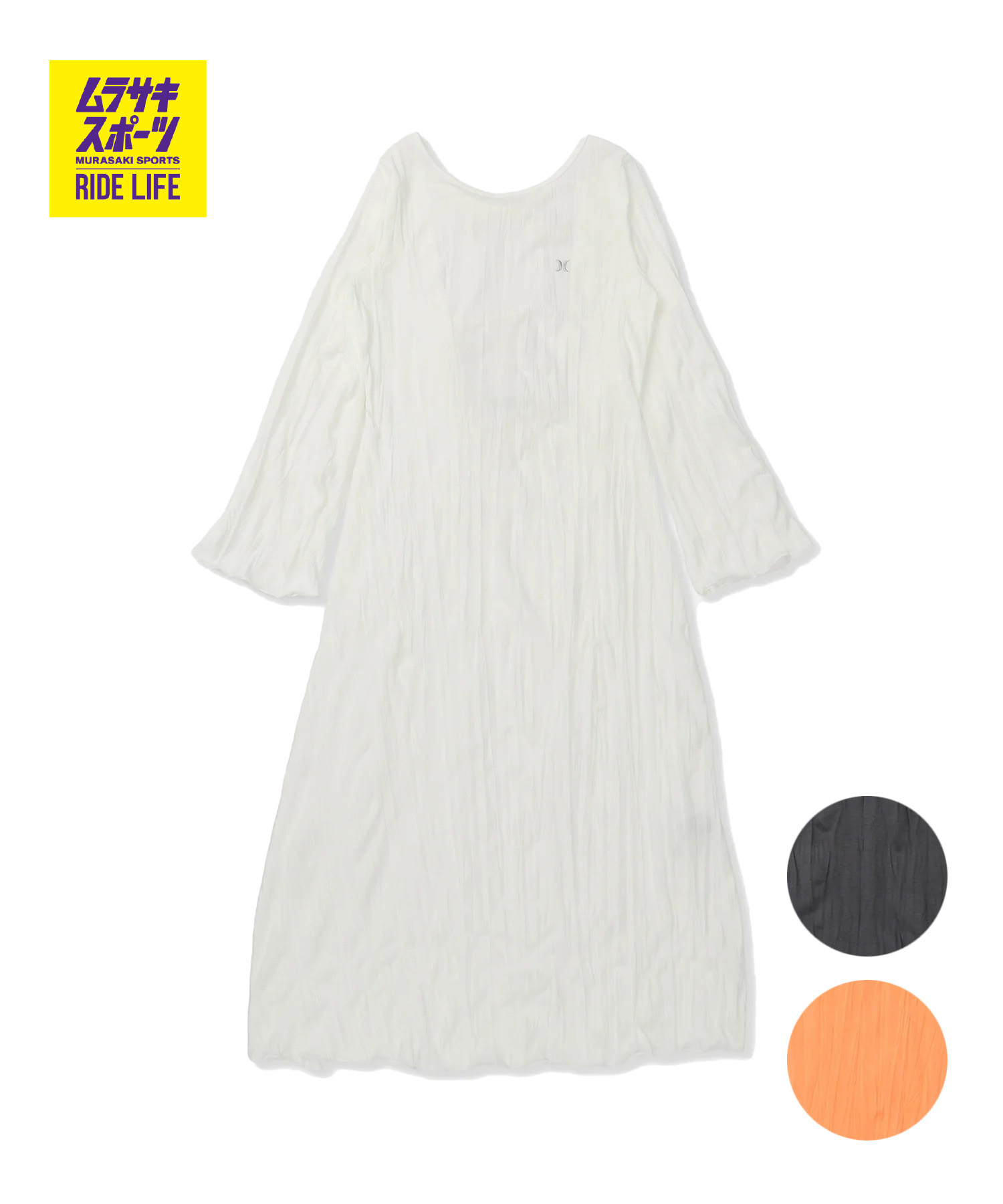 Hurley ハーレー ワンピース ロング レディース UVカット CRINKLED DRESS WCDR261045｜ムラサキスポーツ店