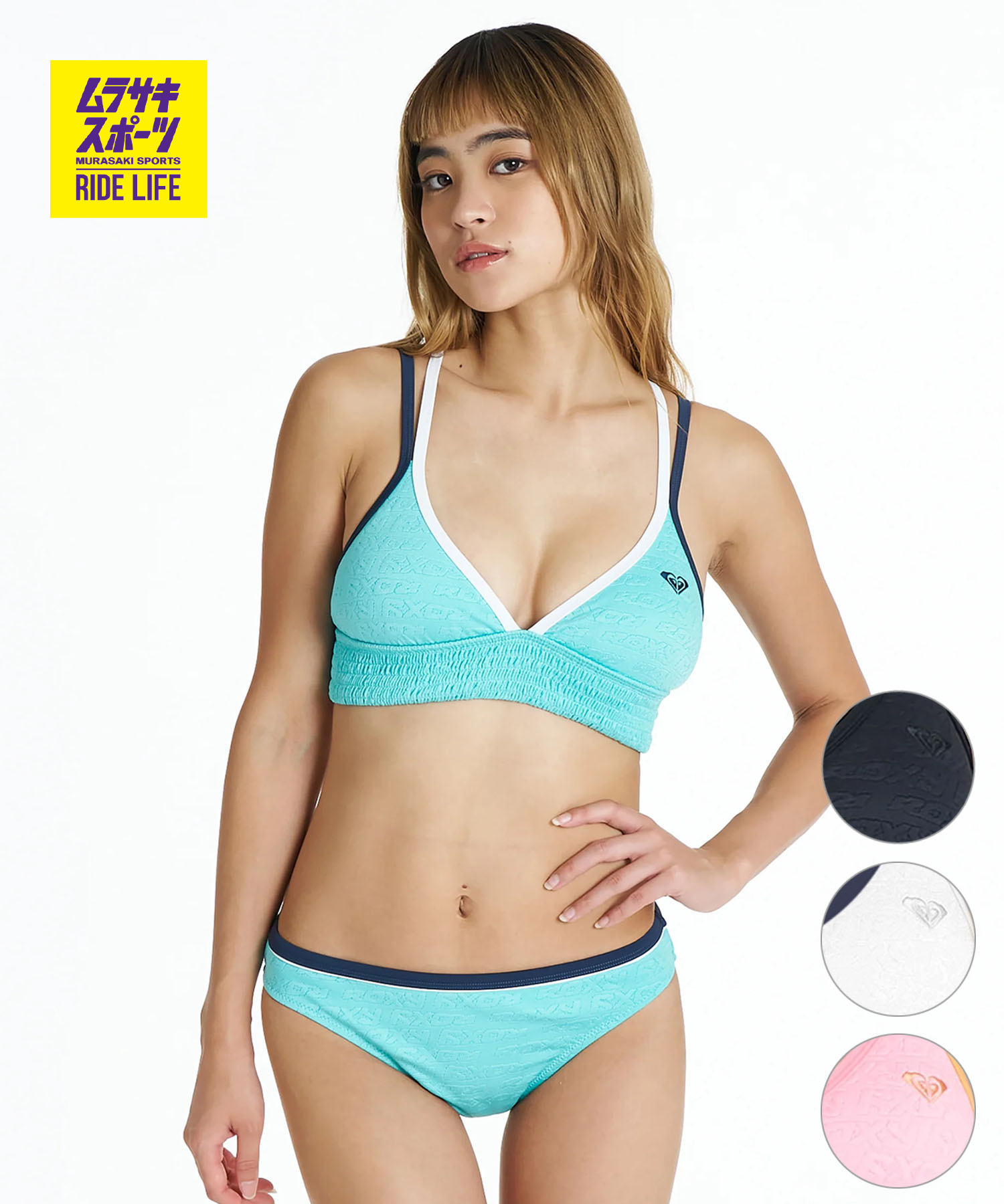 ROXY ロキシー 水泳着 ビキニ レディース レトロ ロゴタイプ パイピング SURF SOUL JQ BISTIER RSW262002