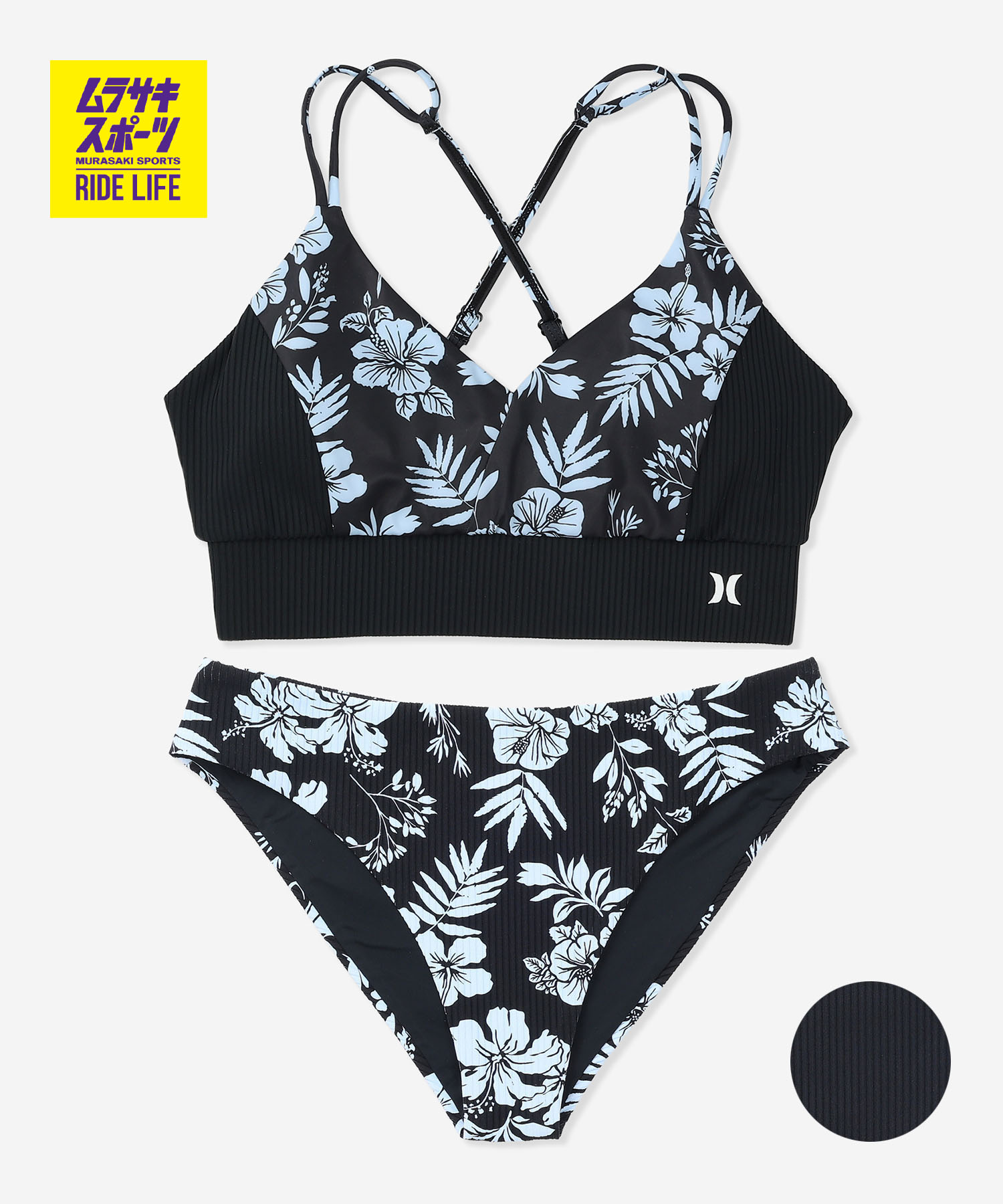 Hurley ハーレー 水泳着 ビキニ レディース 肋材 花柄 スイムウェア RIB SWITCHING SWIM SET WSSW261032
