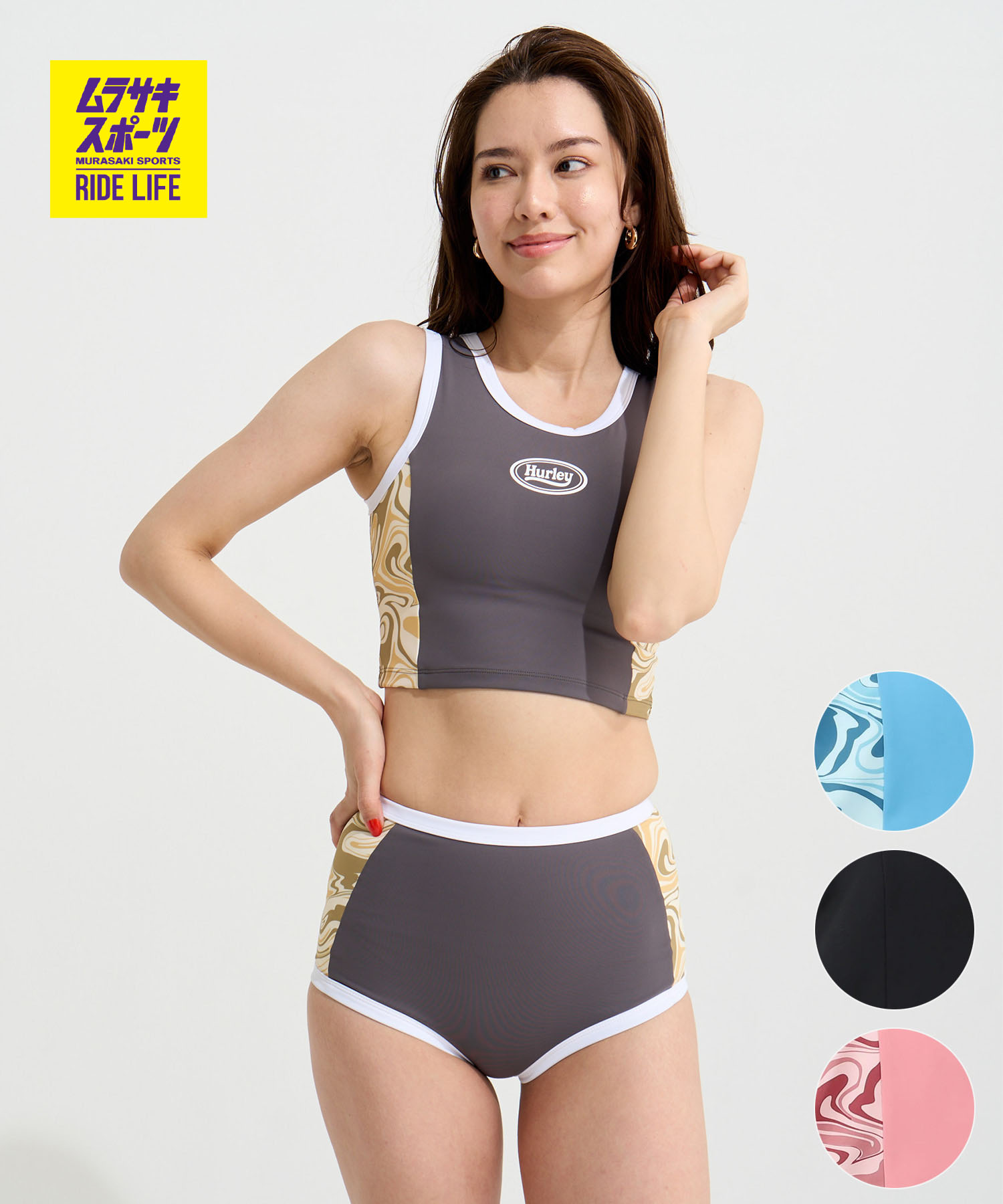 Hurley ハーレー 水泳着 タンキニ レディース パイピング スイムウェア PIPING SWIMWEAR SET WSSW261046
