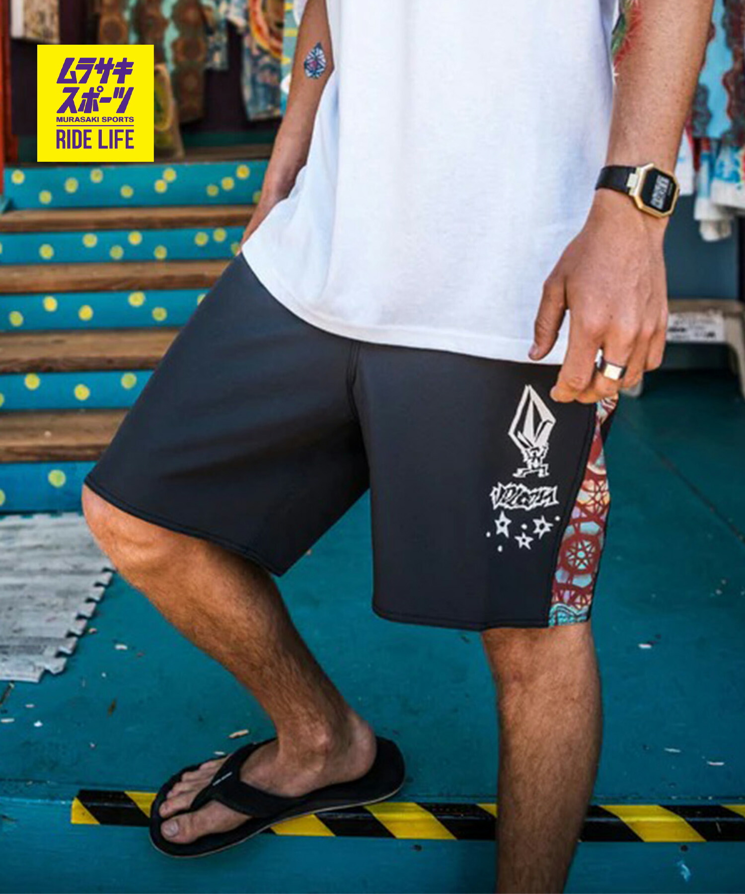 VOLCOM ボルコム 水泳着 海食麺麭 さる股引き サーフズボン下 メンズ 水陸両用 STAR SHIELDS FA MOD 18 VBS262004