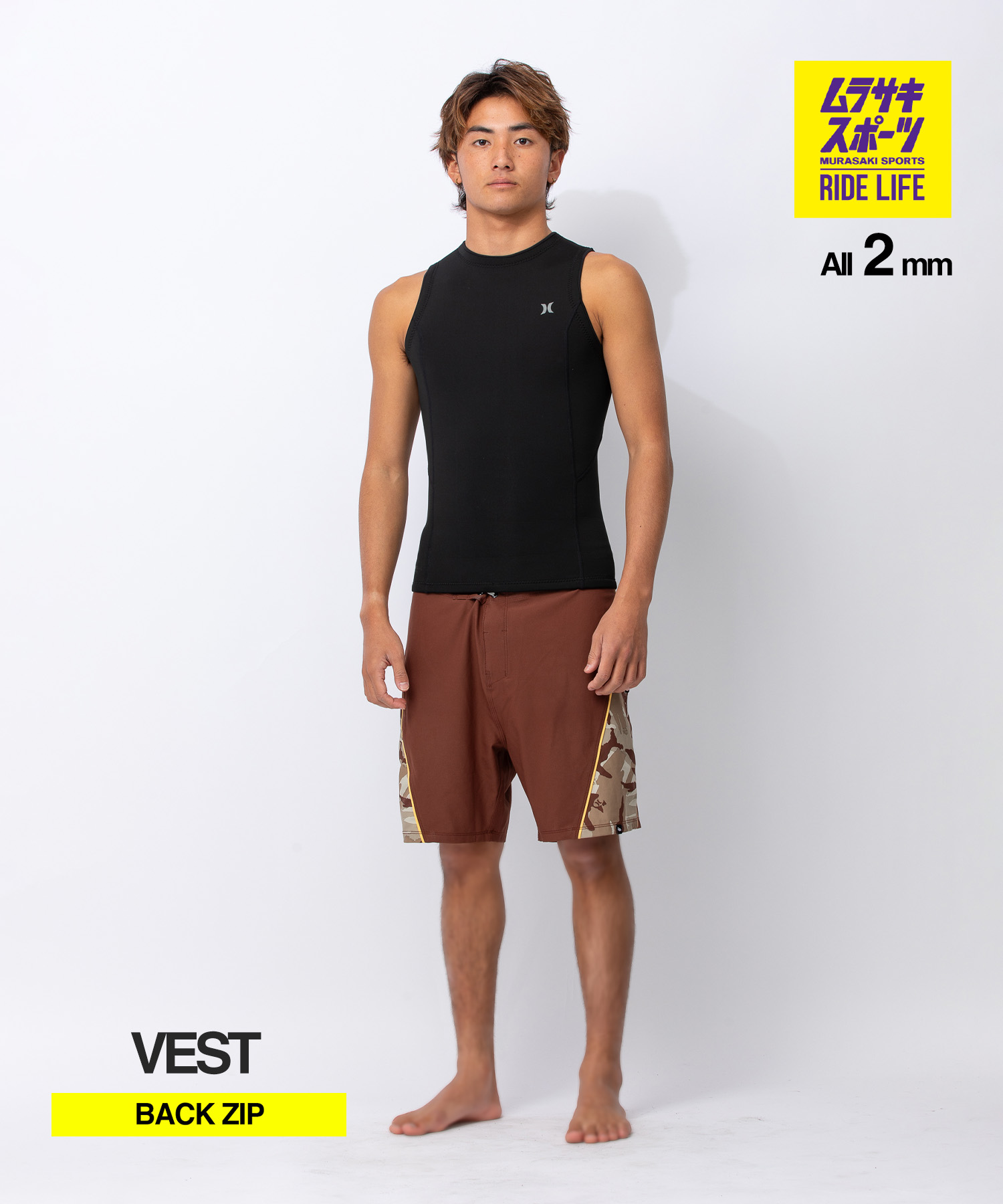 HURLEY ハーレー ノンジップ アドバンテージ MZVSAD26 ウェットスーツ ベスト メンズ