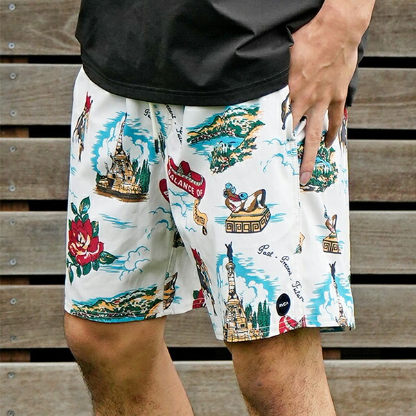 Rvca ルーカ 041 523 メンズ トランクス ボードショーツ ショーツ 海パン 水陸両用 ムラサキスポーツ Jx2 G28 人気特価