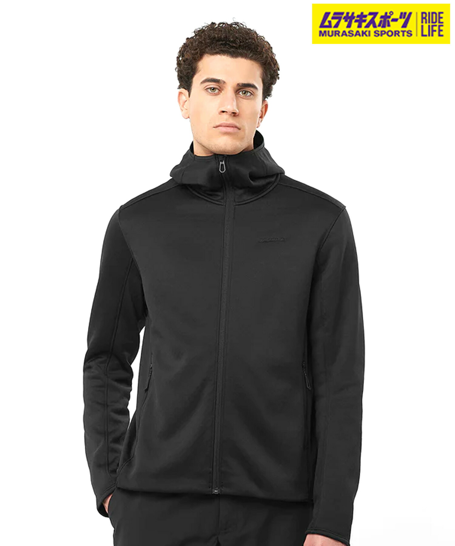 SALOMON サロモン スノーボード 肌付き御召しもの メンズ IN ESSENTIAL MIDFLEECE FZ HDD ムラサキ運動競技 24-25模範例 LL L21