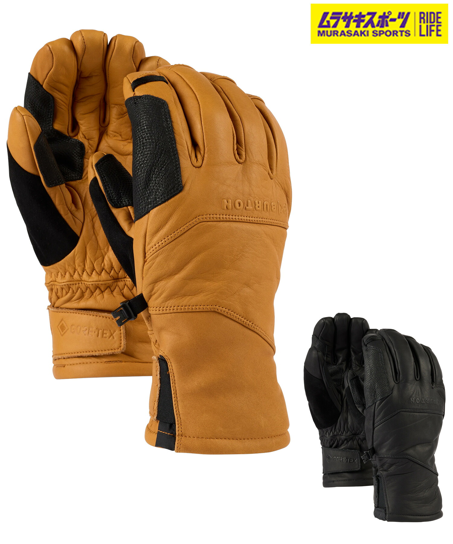 BURTON バートン スノーボード 地球儀 ユニ一発やる ゴアテックス AK CLUTCH GORE LTHR GLV ムラサキ運動競技 24-25模範例 LL K28