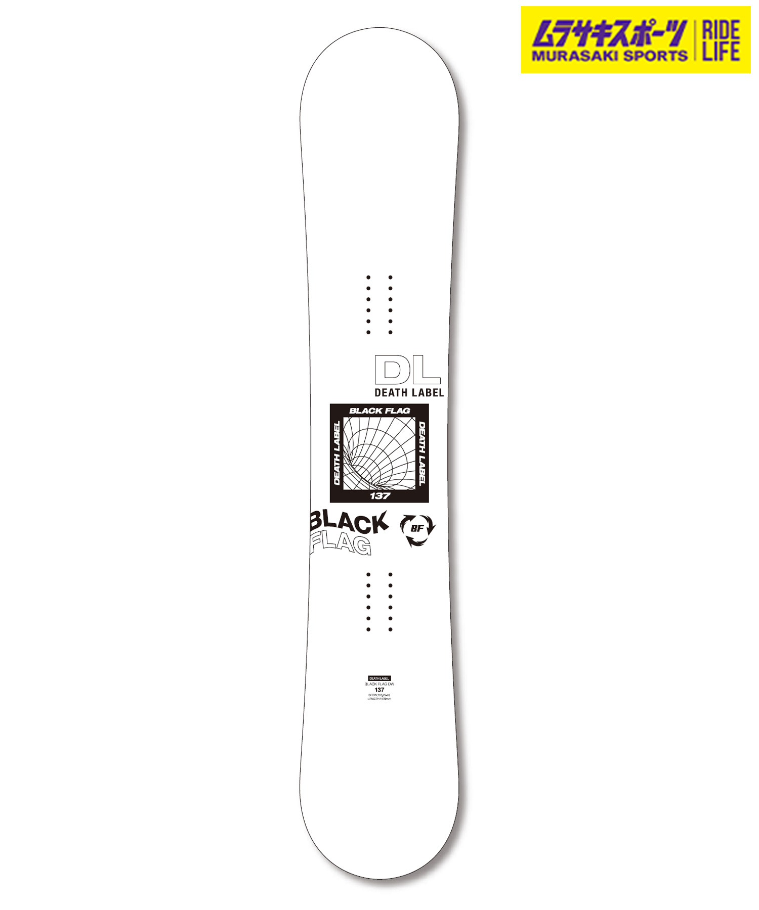 楽天市場】24-25 DEATH LABEL デスレーベル BLACK FLAG DW ブラック