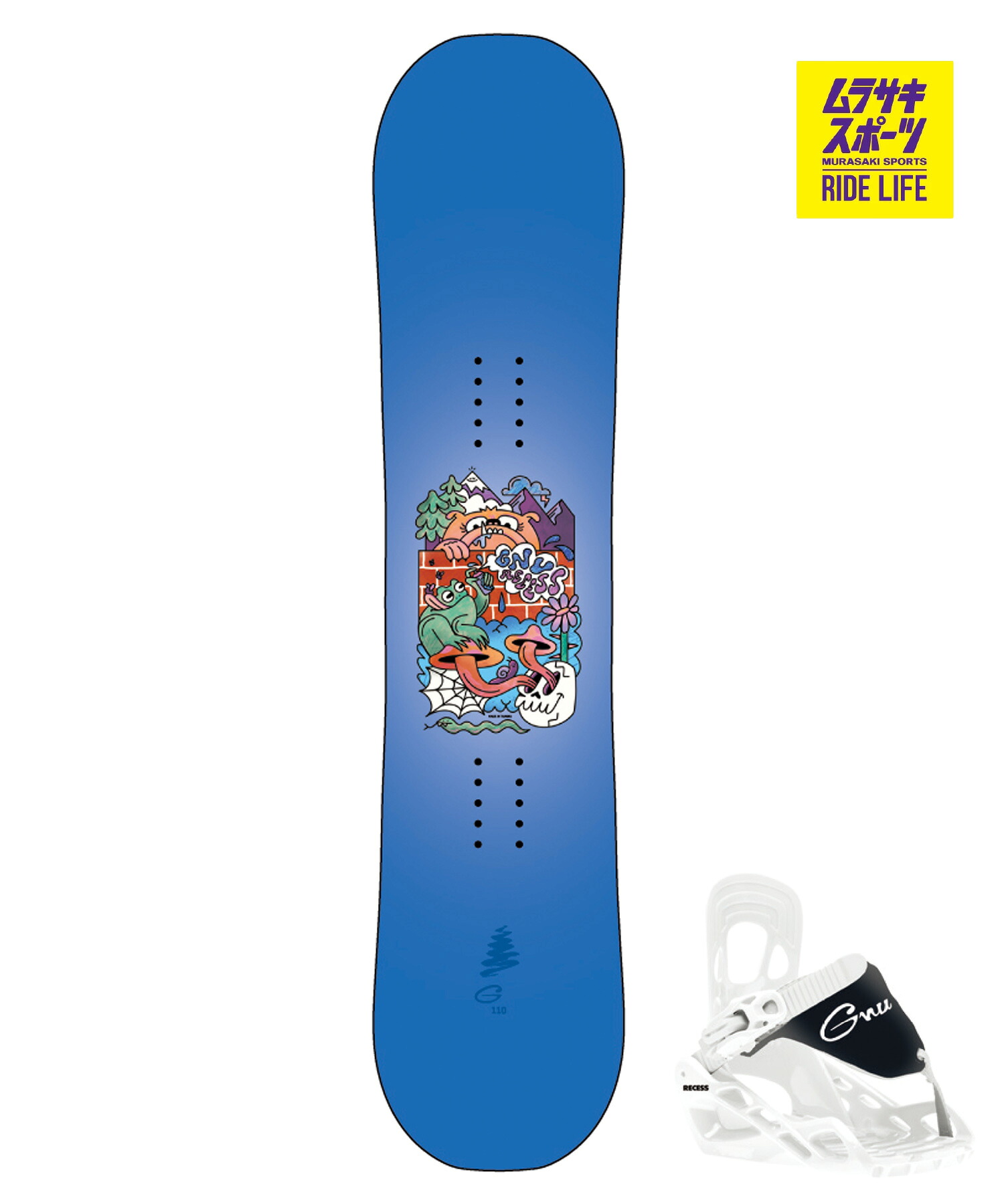 GNU グヌー リセスミニパッケージ RECESS PACKAGE - MINI スノーボード 板 ビンディング 2点セット キッズ 子供 26-27 早期購入