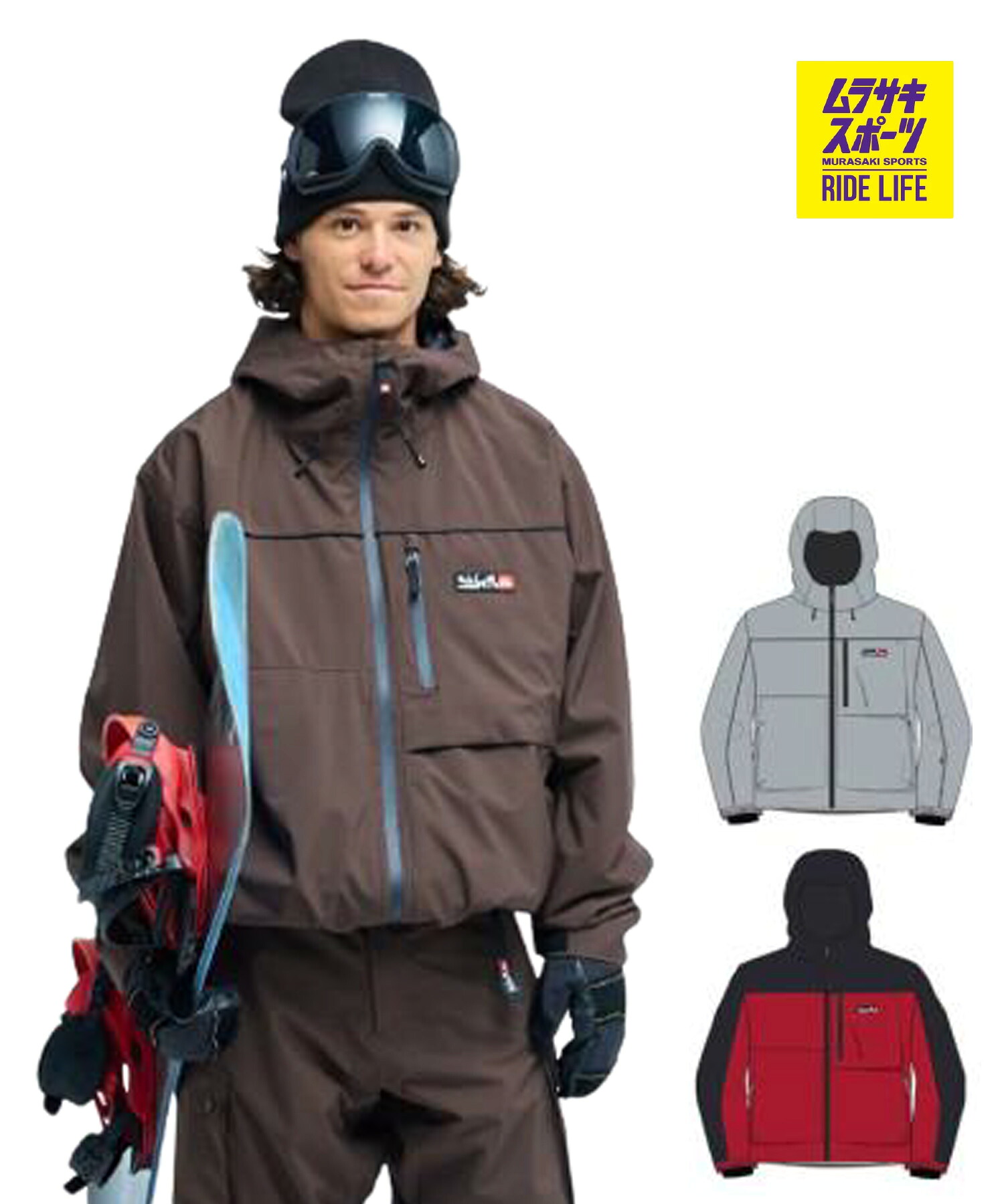 QUIKSILVER クイックしろがね色 フルリグ 20K上衣 FULL RIG 20K JK スノーボード 御召しもの 上衣 メンズ 26-27 早期買いもとめる