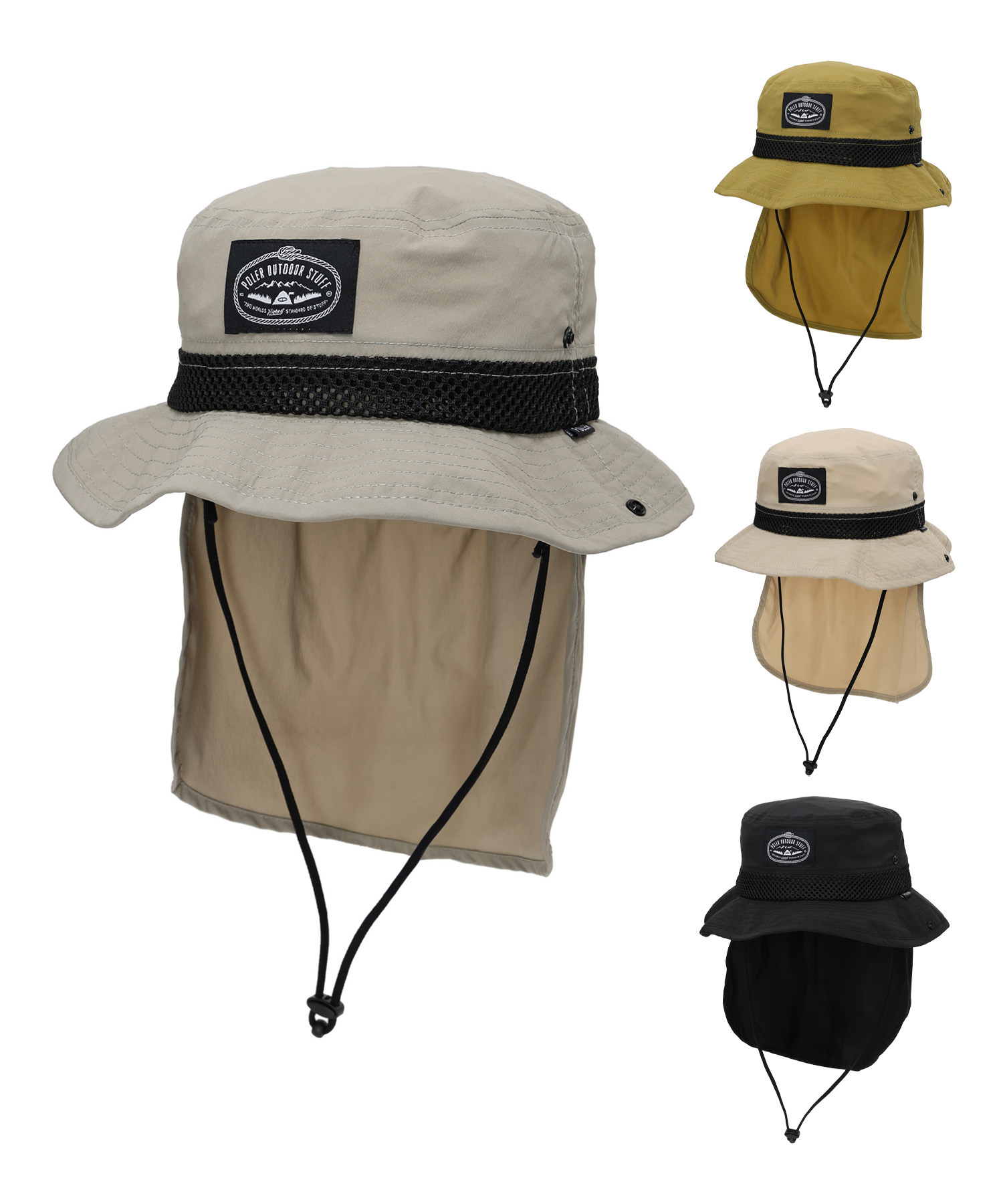 POLER/ポーラー ハット 251MCV0031 2WY DRAW+SUNGARD BRIM HAT