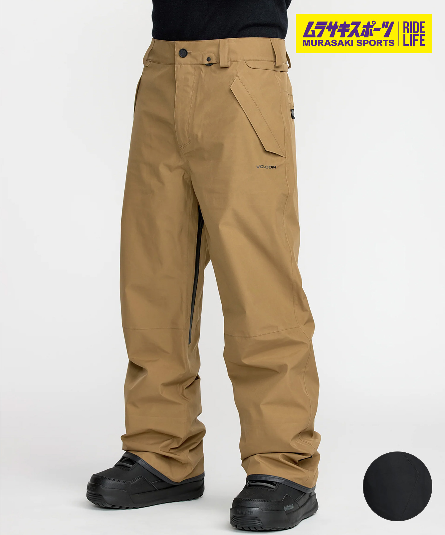 VOLCOM ボルコム スノーボード 御召しもの ズボン下 ユニ一発やる TESTER 3L GORE-TEX PANT G1352603 ムラサキ運動競技 25-26ひな形 MM C28