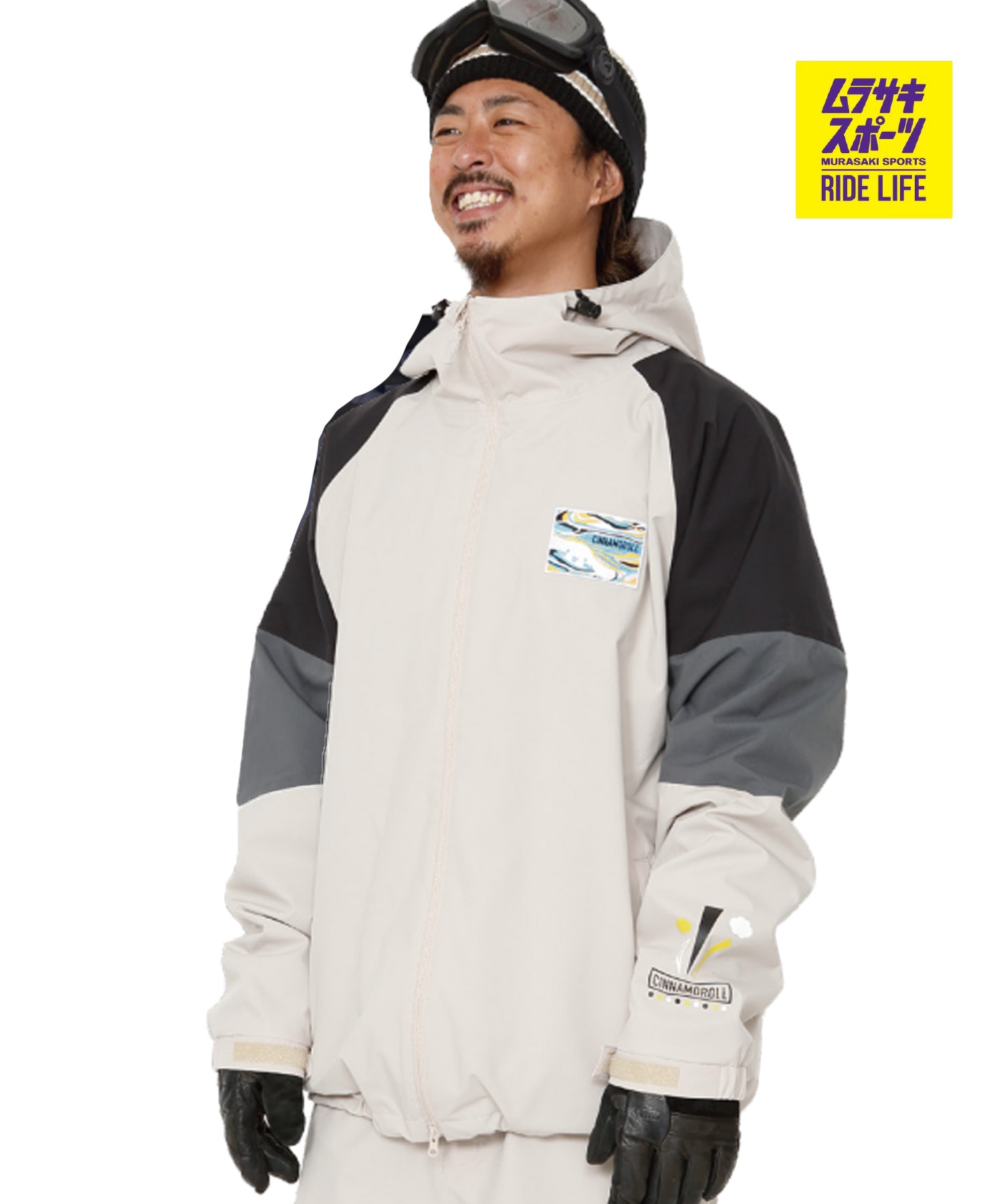 SCAPE 逃げ失せる TRACK JACKETxCINNAMOROLL サンリオ スノーボード 御召しもの 上衣 26-27 早期買いもとめる