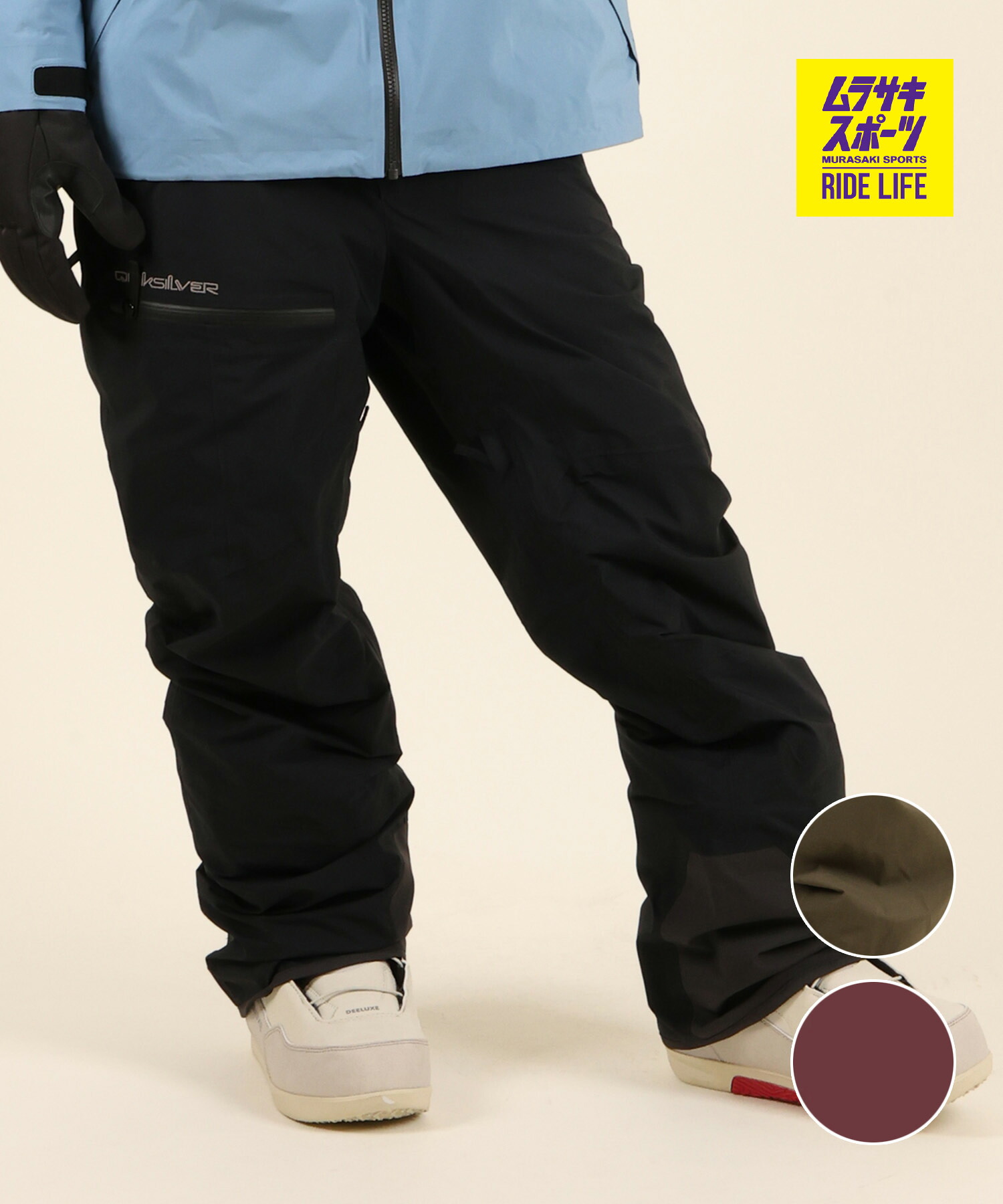 QUIKSILVER クイックシルバー フォーエバー ストレッチ ゴアテックスパンツ FOREVER STRETCH GORE-TEX PT スノーボード ウェア パンツ メンズ 26-27 早期購入｜ムラサキスポーツ店