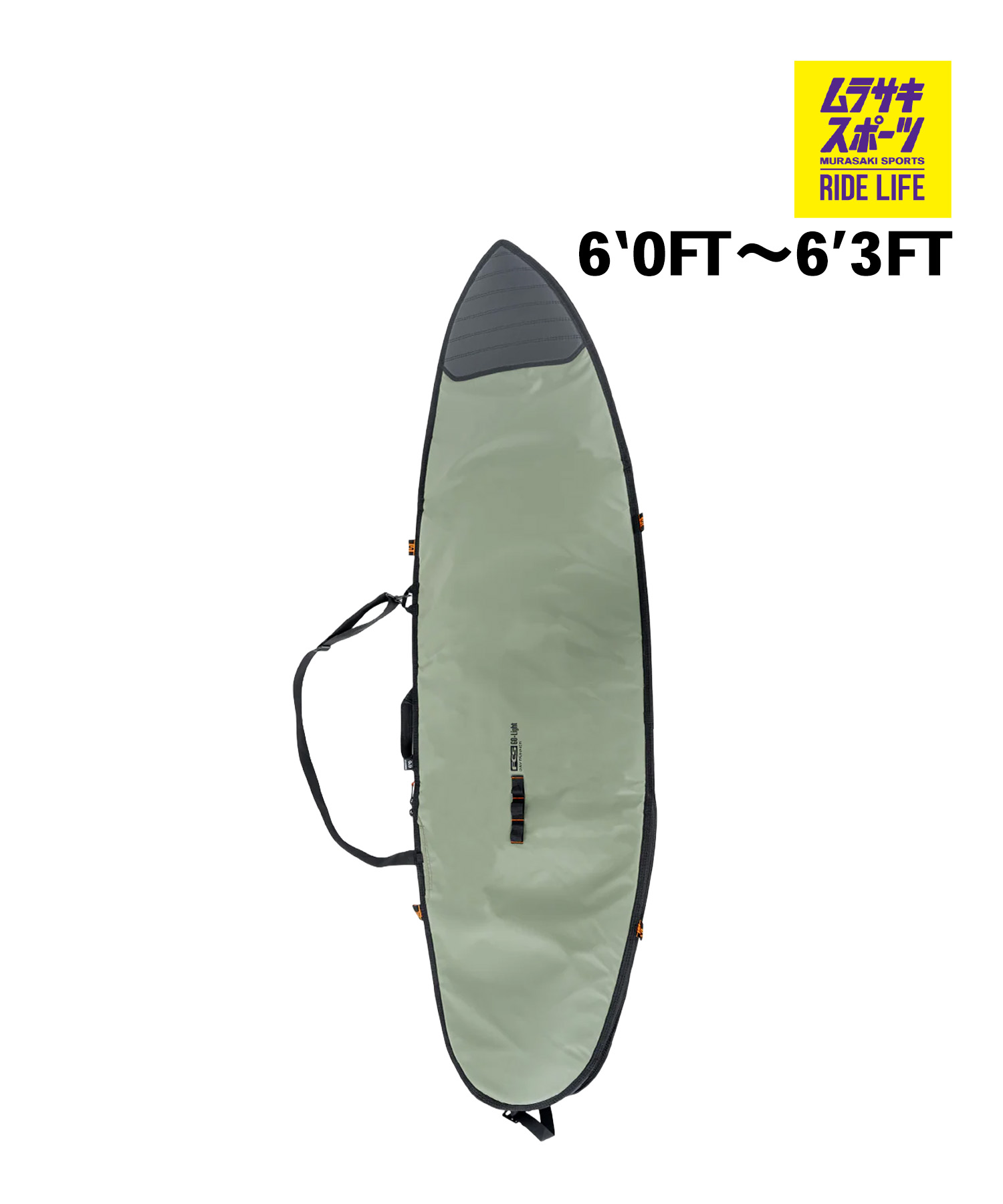 FCS エフシーエス Day Runner Shortboard Cover 6\u00270～6\u00273FT 波乗り 捉え所の無い入れもの 遊撃手ゲーム盤用 ムラサキ運動競技