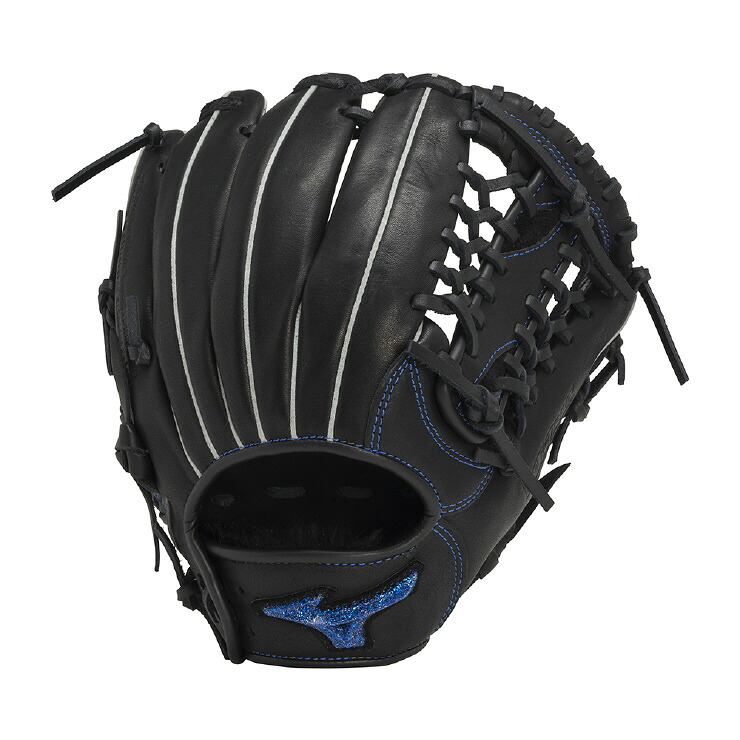 [送料無料]ジュニアソフトボール用WILLDRIVE BLUE オールラウンド用：サイズM 1ajgk31620 09:ブラック 右投げ プレゼント 贈り物 ソフトボール コンペ 景品｜ムラカミスポーツ