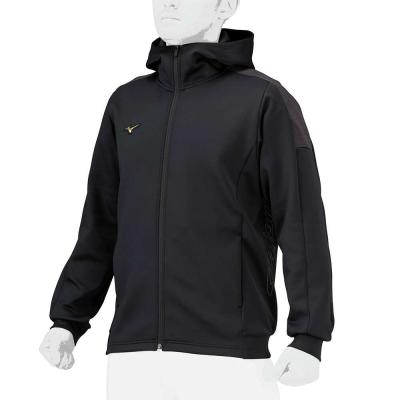 【送料無料】【ミズノプロ】ストレッチスウェットフーディ[ユニセックス]12JEBK79 09 (ブラック ) 野球［ Mizuno 野球＆ソフトボール ジャケット フード スウェット 防風 ストレッチ メンズ レディース 黒 ］