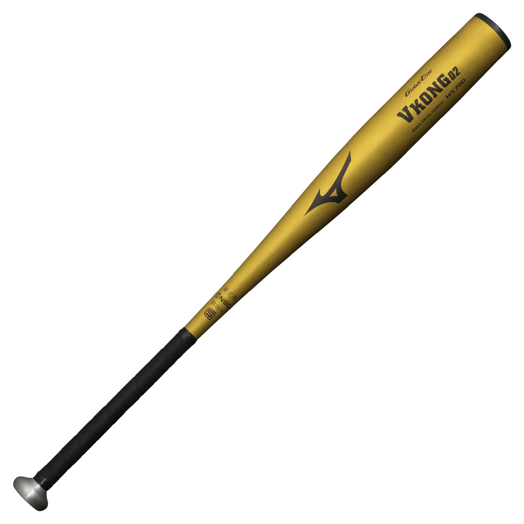 ミズノ MIZUNO 硬式用【グローバルエリート】Vコング02(金属製／84cm／平均900g以上／2024年春新基準対応) 50(ゴールド) 高校生 硬式 硬式野球 プレゼント 贈り物 誕生日