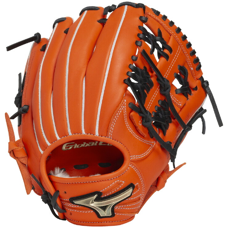 [送料無料]野球グラブ MIZUNO ミズノ ジュニア軟式用グローバルエリートRG ブランドアンバサダーセレクション内野手Mモデル：サイズM 1AJGY33103 5209：スプレンディッドオレンジ&times;ブラック 右投げ プレゼント 贈り物 野球 コンペ 景品｜ムラカミスポーツ