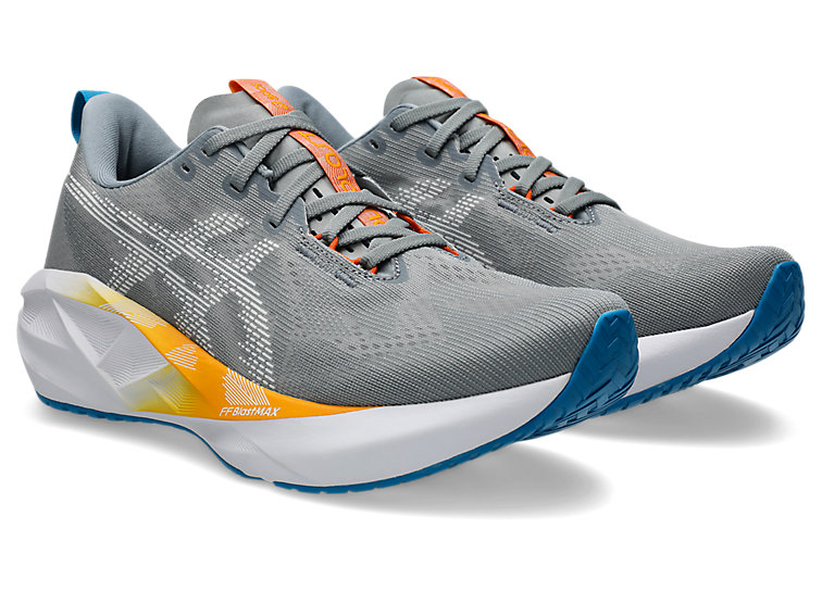 アシックス ノヴァブラスト 5 メンズ ランニングシューズ asics NOVABLAST 5 1011B974 020 厚底 マラソン ジョギング 陸上 市民ランナー スタンダード 白 グレー 【送料無料】【即日出荷】