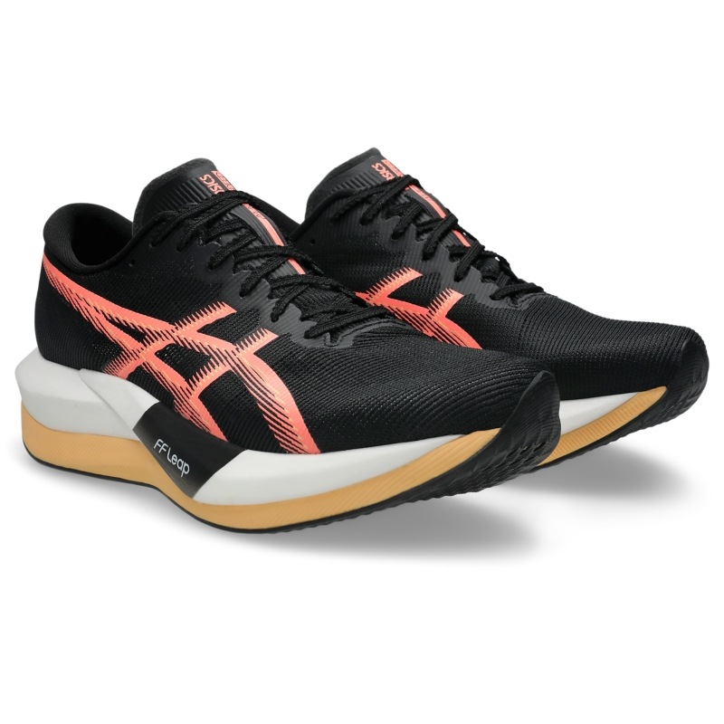 【送料無料】 ランニングシューズ アシックス マジックスピード５ 1013A183 002 ブラック/サンコーラル [Asics MAGIC SPEED 5 陸上・マラソン スタンダード] ユニセックス カーボン プレゼント 駅伝｜ムラカミスポーツ