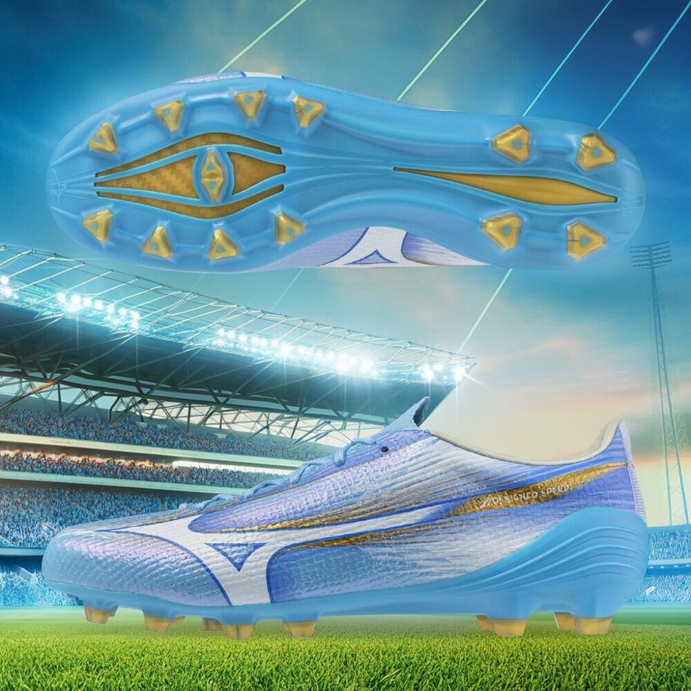 ミズノアルファ3 ジャパン MIZUNO P1GA266025 MIZUNO α III JAPAN UNITY SKY PACK [サッカースパイク エンジニアードフィットウーブン皮革 ALPHA KaRVO カーボン反発素材 モレリアステーション限定モデル]