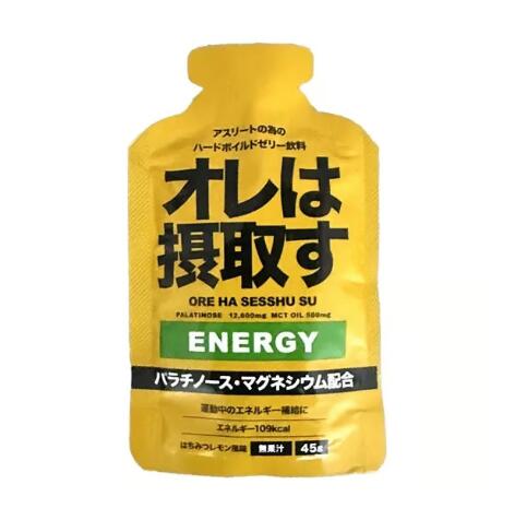 オレは摂取することすT合切袋詰め直すジェル 活動力 1個～120個 オレは摂取することす  運動選手の為のハードボイルドジェリー水もの はちみつ檸檬味 109キロカロリー マラソン トレイル駈けっくら エネルギージェル MCT油絵の具 パラチノース マルトデキストリン マグネシウム組みあわせる