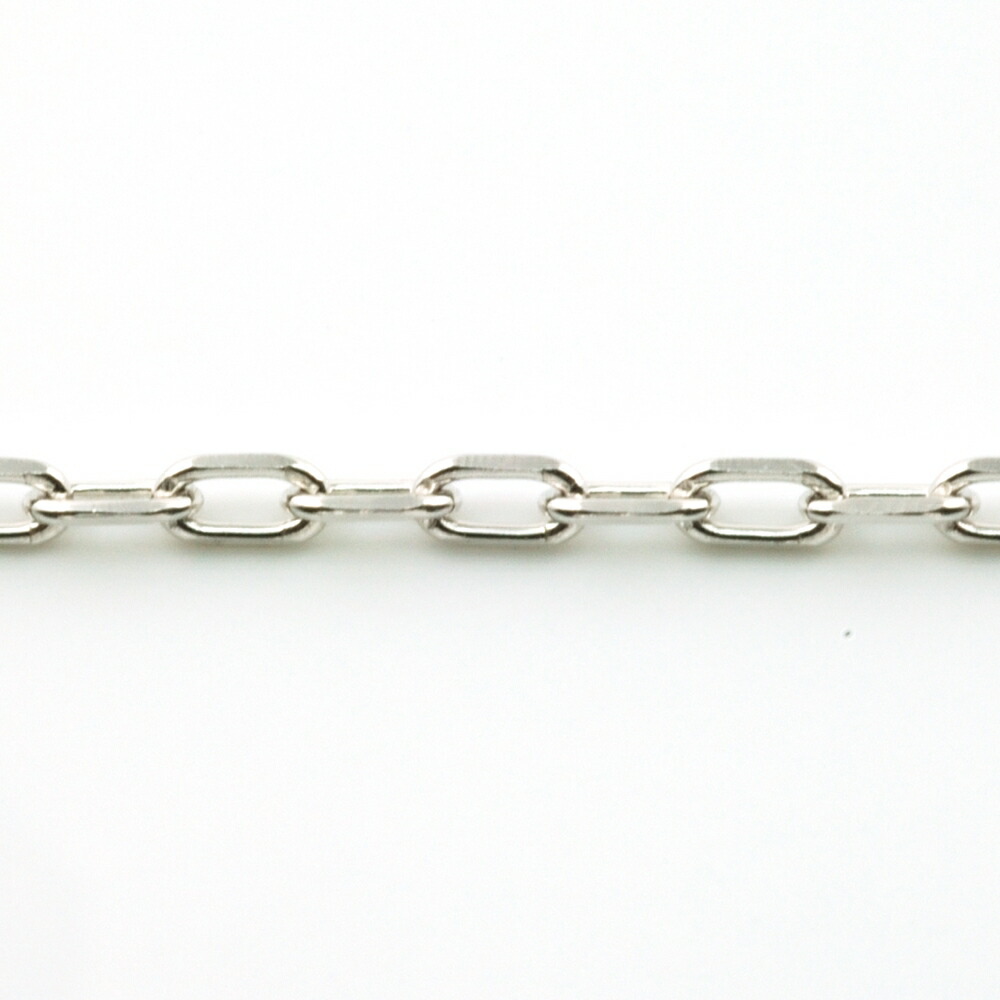 楽天市場】K18WGネックレス カットアズキチェーン40cm 1.18g引輪 0.28