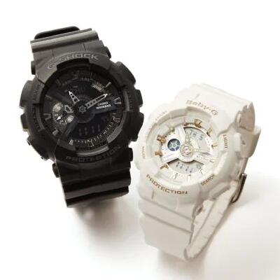 ペアウォッチ  G-SHOCK BABY-G GA-110-1BJF×BA-110GA-7A1JF Gショック ベビーG   CASIO カシオ腕時計 メンズ レディース 代引き手数料無料 ギフト プレゼント クリスマス 誕生日 記念日 贈り物 人気 おしゃれ ペア 祝い セール