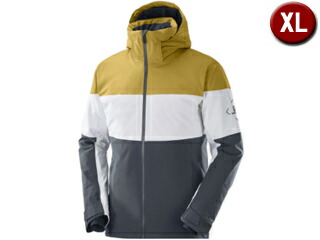 Salomon サロモン Slalom Jacket M メンズ Xlサイズ Ebony White Cumin Lc Fitzfishponds Com