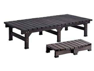 組立家具 ウッドデッキよりくつろげて 縁台よりおしゃれ メーカー直送代引不可 住まいスタイル メーカー直送代引不可 エクステリア ガーデンファニチャー ウッドデッキ デッキ縁台 180 90 ステップセット De stp Dbr ダークブラウン 同梱不可 沖縄 北海道 離島