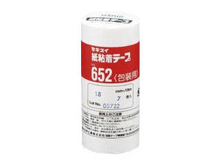 SEKISUI/セキスイ 紙粘着テープ NO.652 18mm 7巻 K652X03