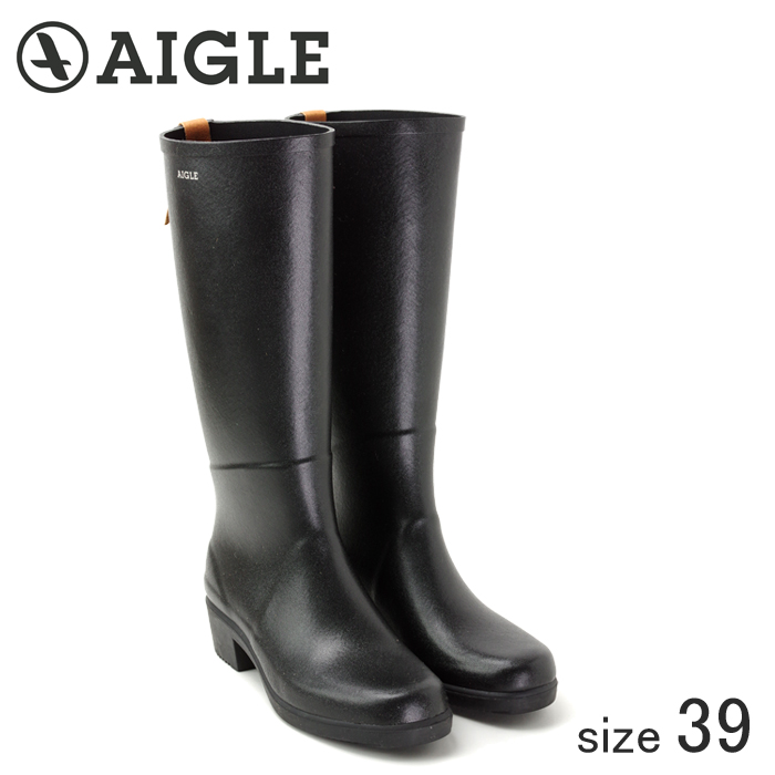 ≪正規品≫ AIGLE/エーグル ラバーレインブーツ MISS JULIETTE A (NOIR ノワール/サイズ39：24.5cm)