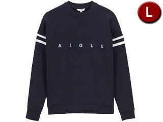 Aigle エーグル スウェットシャツ クルーネック ワンドリ Lサイズ Lサイズ Marine ワンドリ Aigle Aigle Zshj338 003 ムラウチ心地よい裏パイル仕立てのスウェットクルーネック