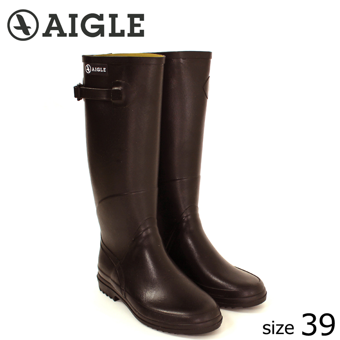 ≪正規品≫ AIGLE/エーグル ラバーレインブーツ CHANTEBELLE (BRUN/サイズ39：24.5) ロング レインブーツ ブラン